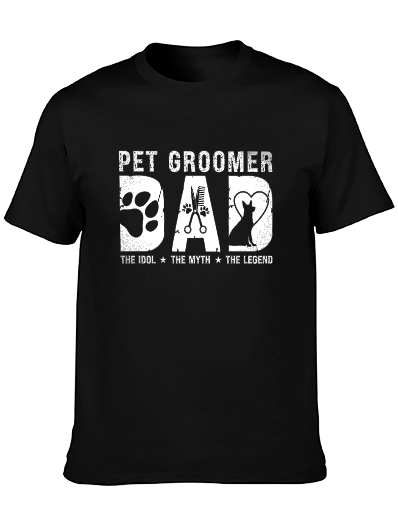 Pet Groomer Dad T-Shirt - Idol Myth Legend
