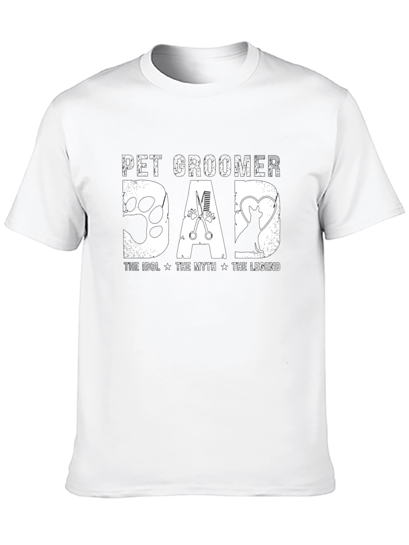 Pet Groomer Dad T-Shirt - Idol Myth Legend