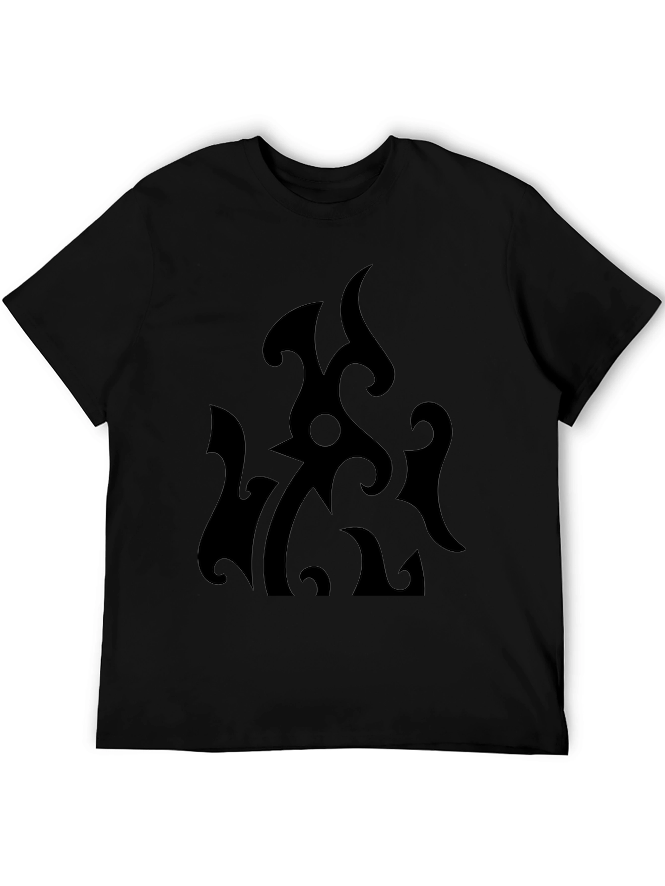 Abstract Graphic Black T-Shirt for Men