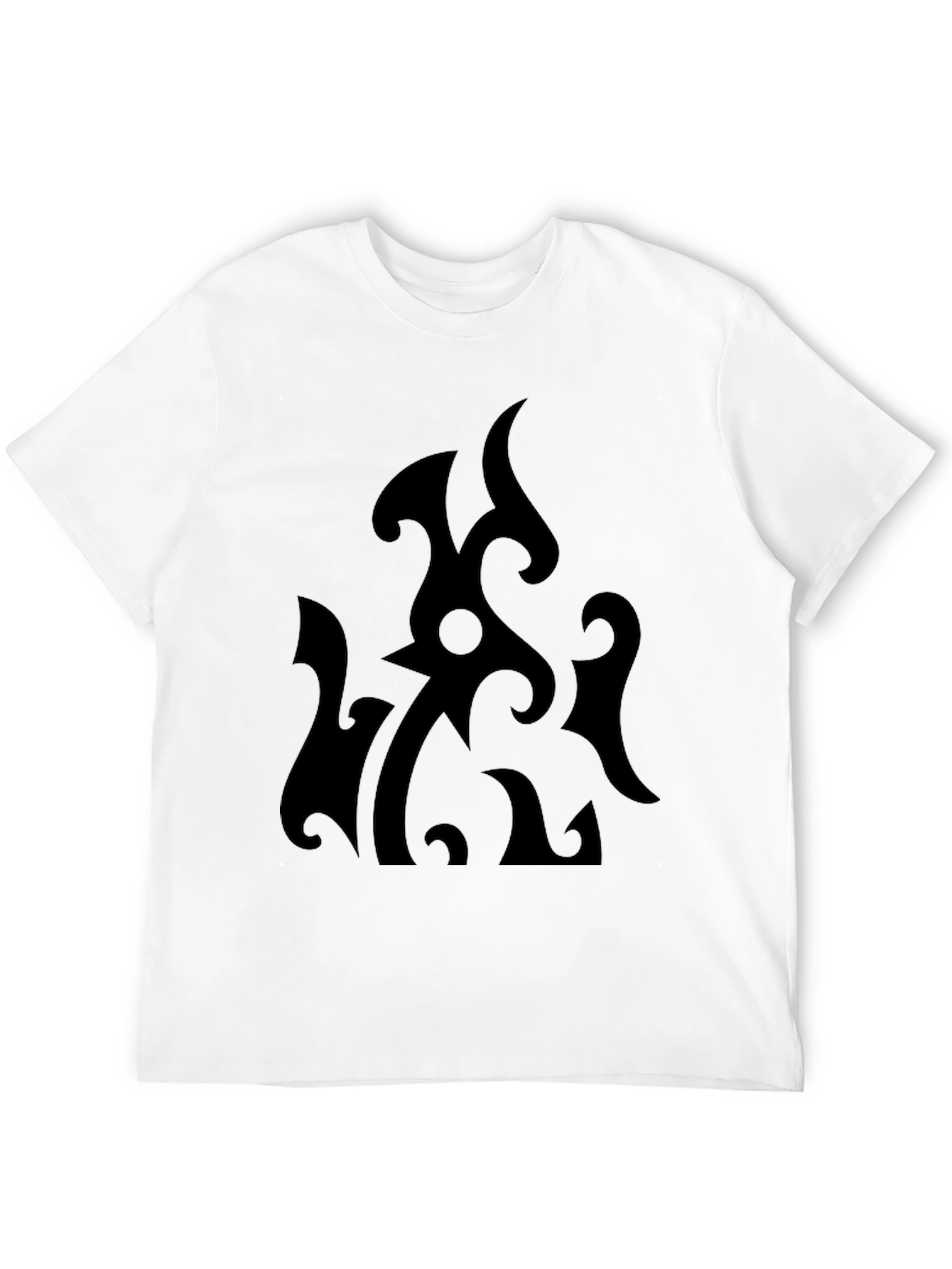 Abstract Graphic Black T-Shirt for Men