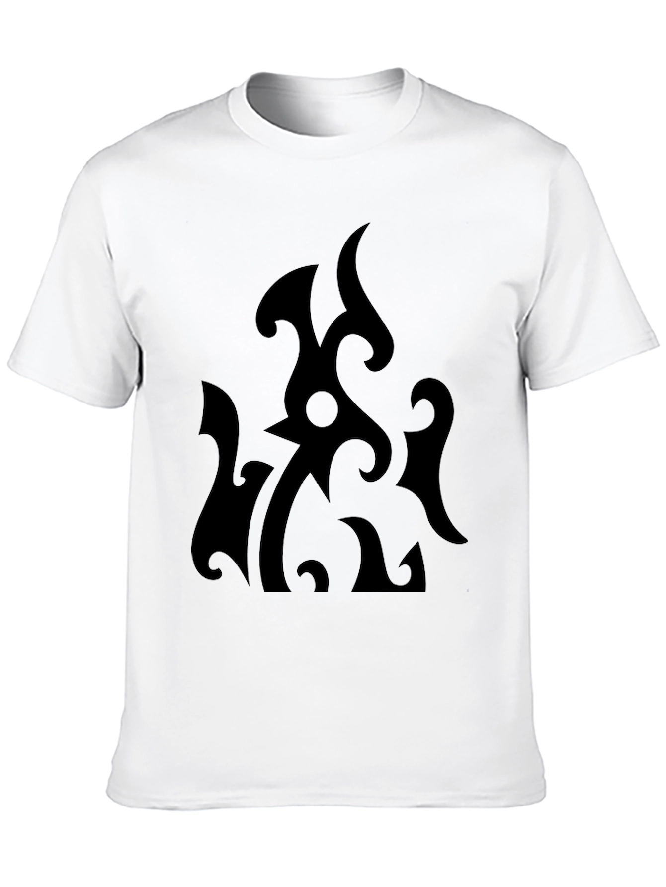 Abstract Graphic Black T-Shirt for Men