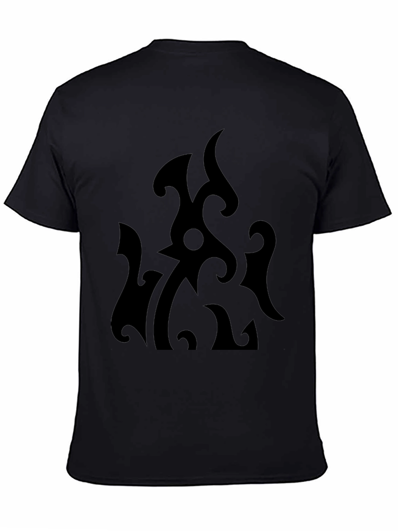 Abstract Graphic Black T-Shirt for Men