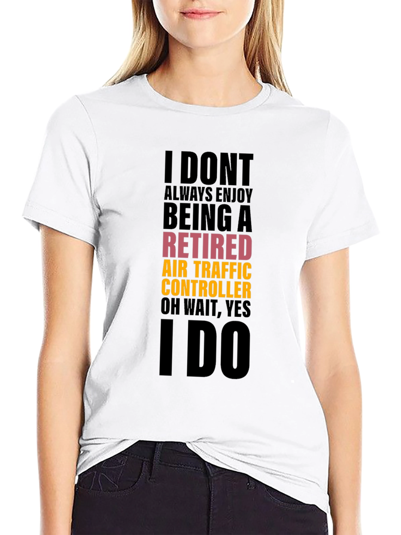 Retired Air Traffic Controller Funny Black T-Shirt