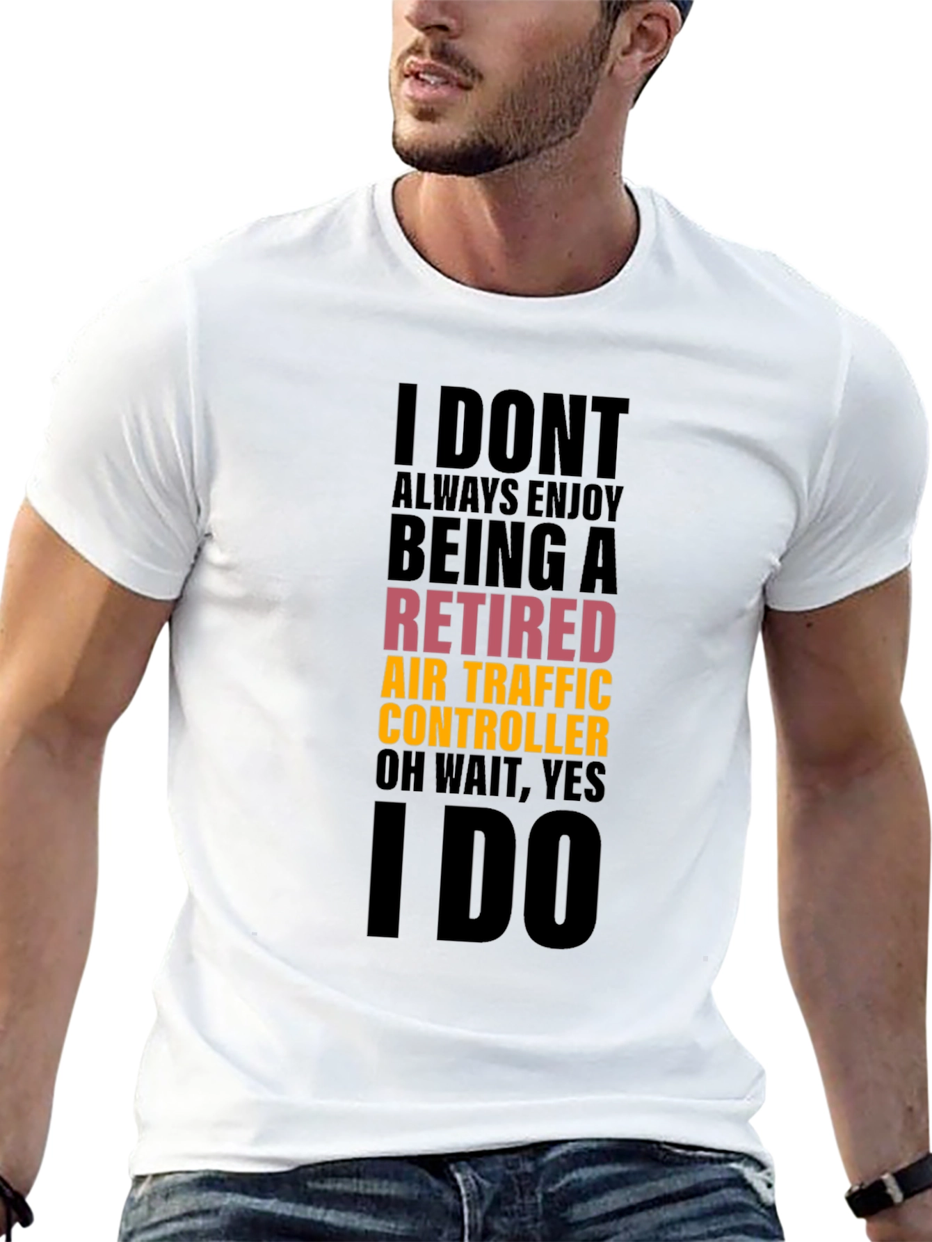 Retired Air Traffic Controller Funny Black T-Shirt