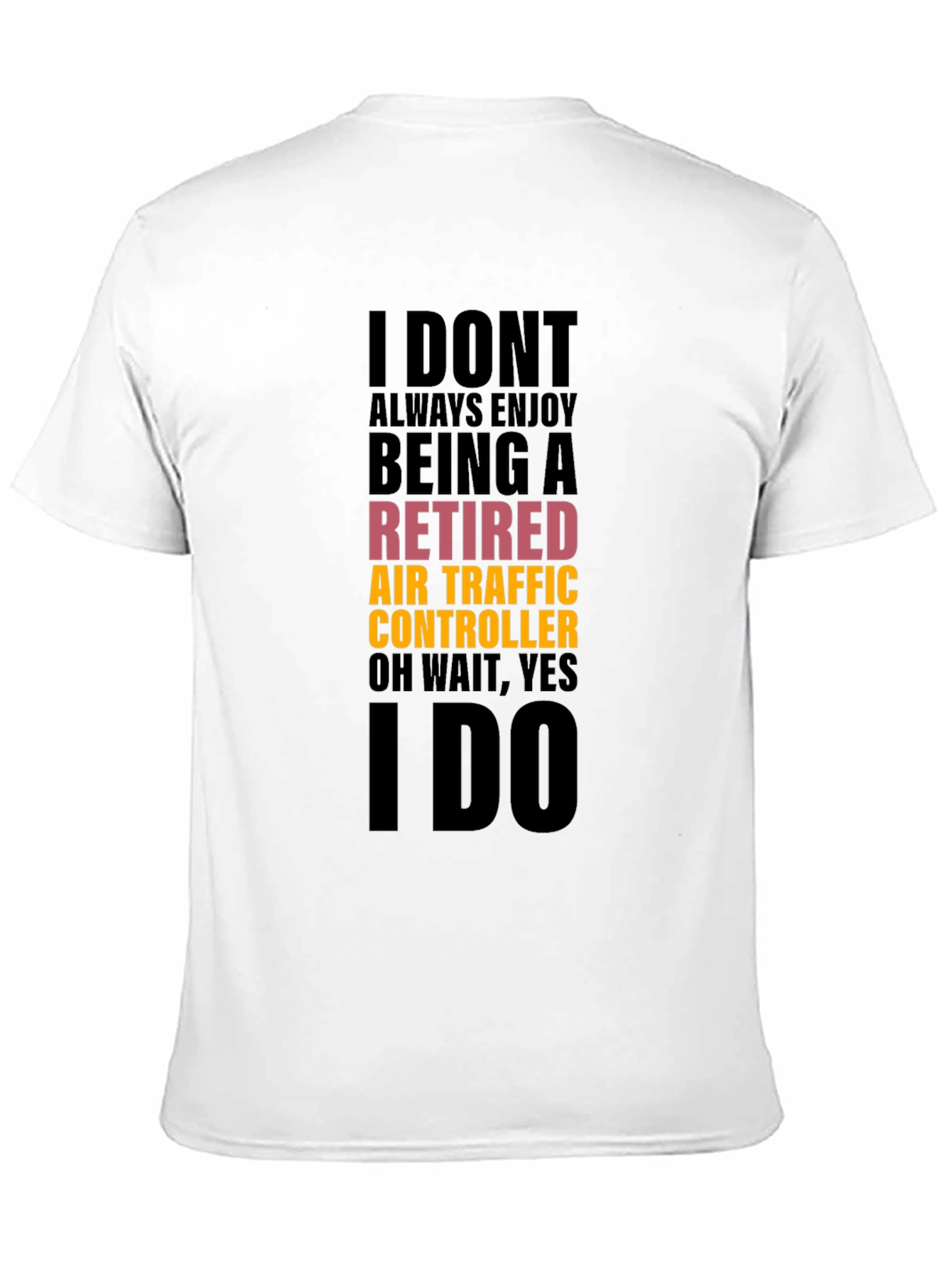 Retired Air Traffic Controller Funny Black T-Shirt