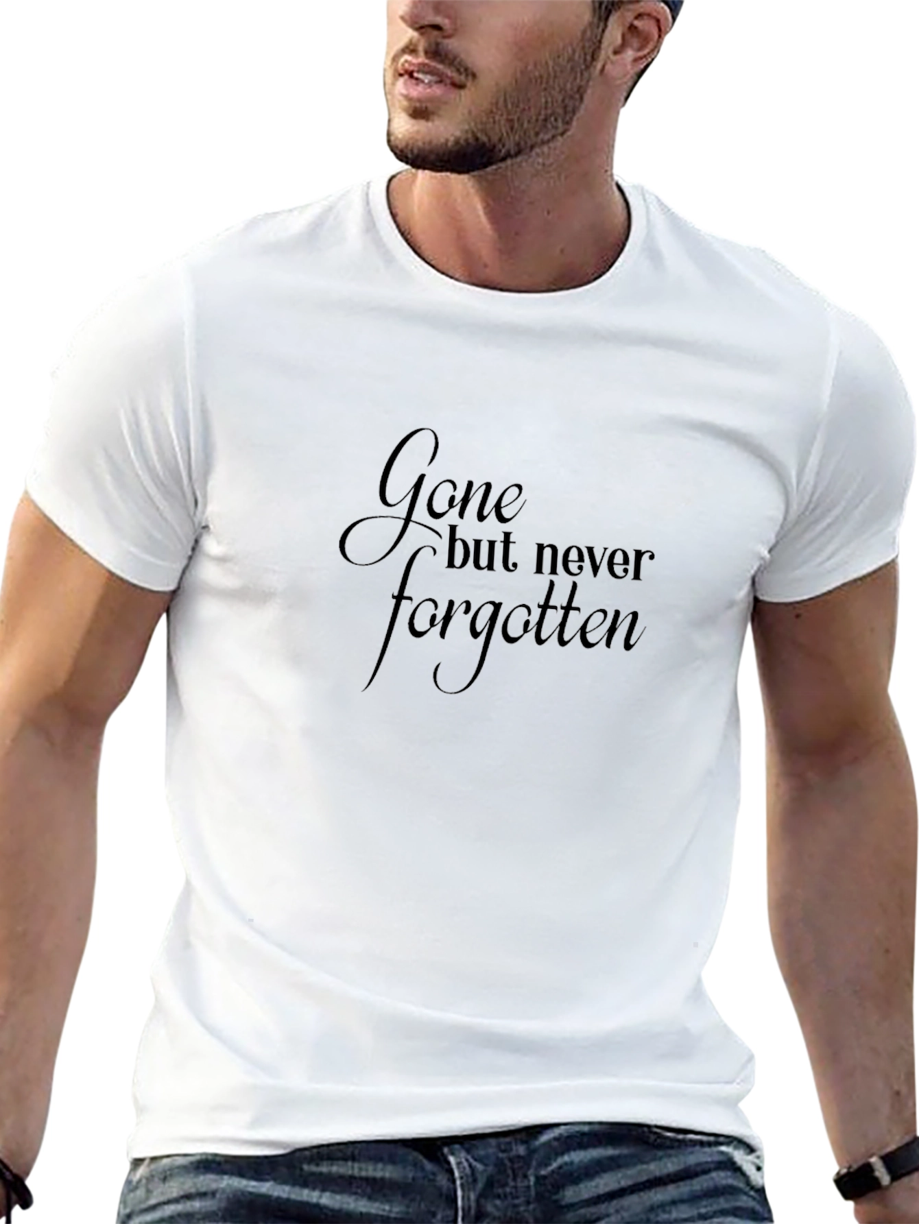 Gone But Never Forgotten Black Graphic Tee