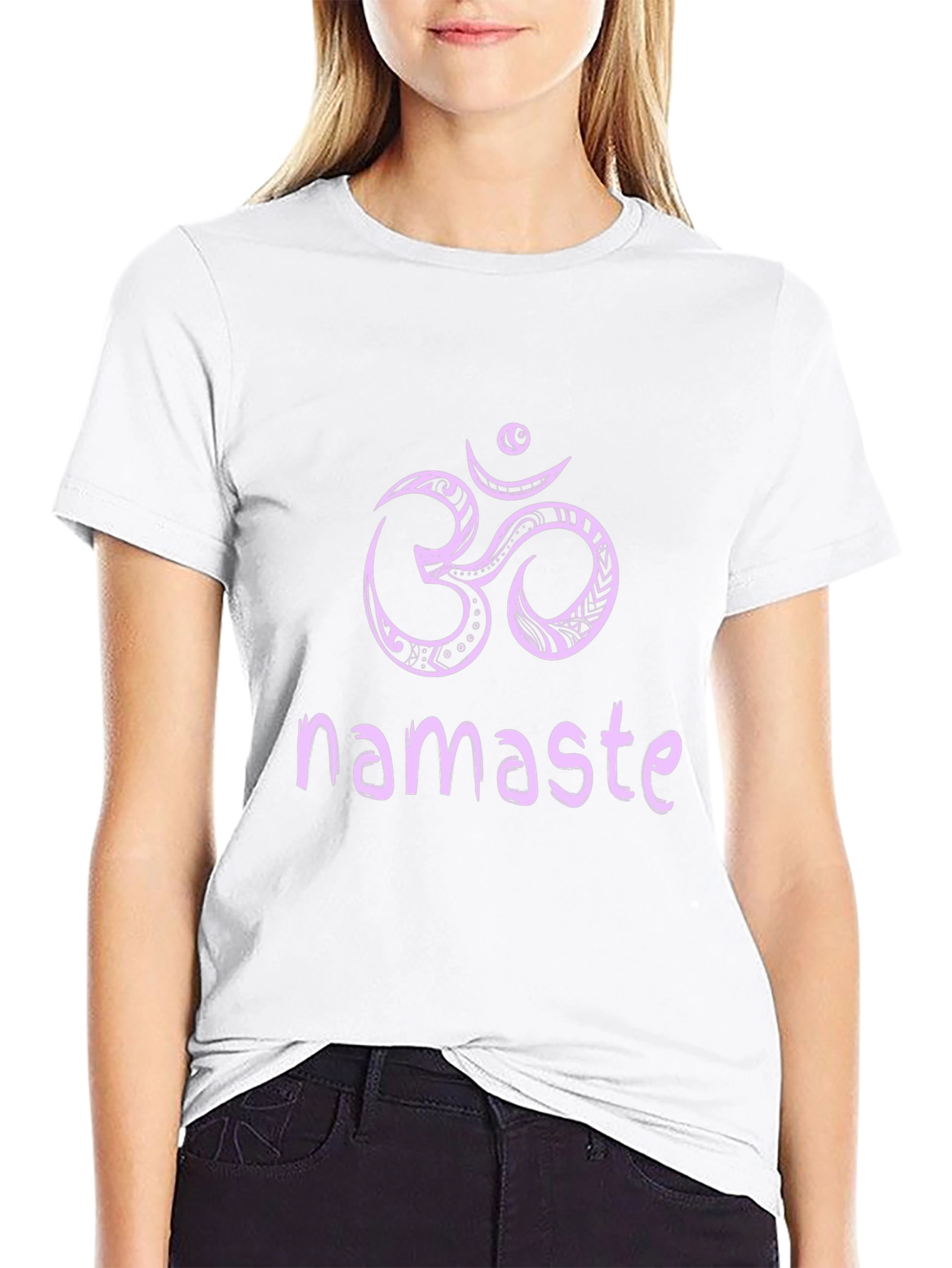 Namaste OM Yoga T-Shirt - Black