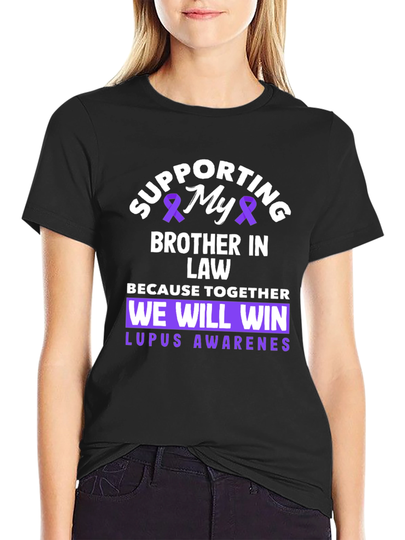 Lupus Awareness Supporting My Brother In Law T-Shirt