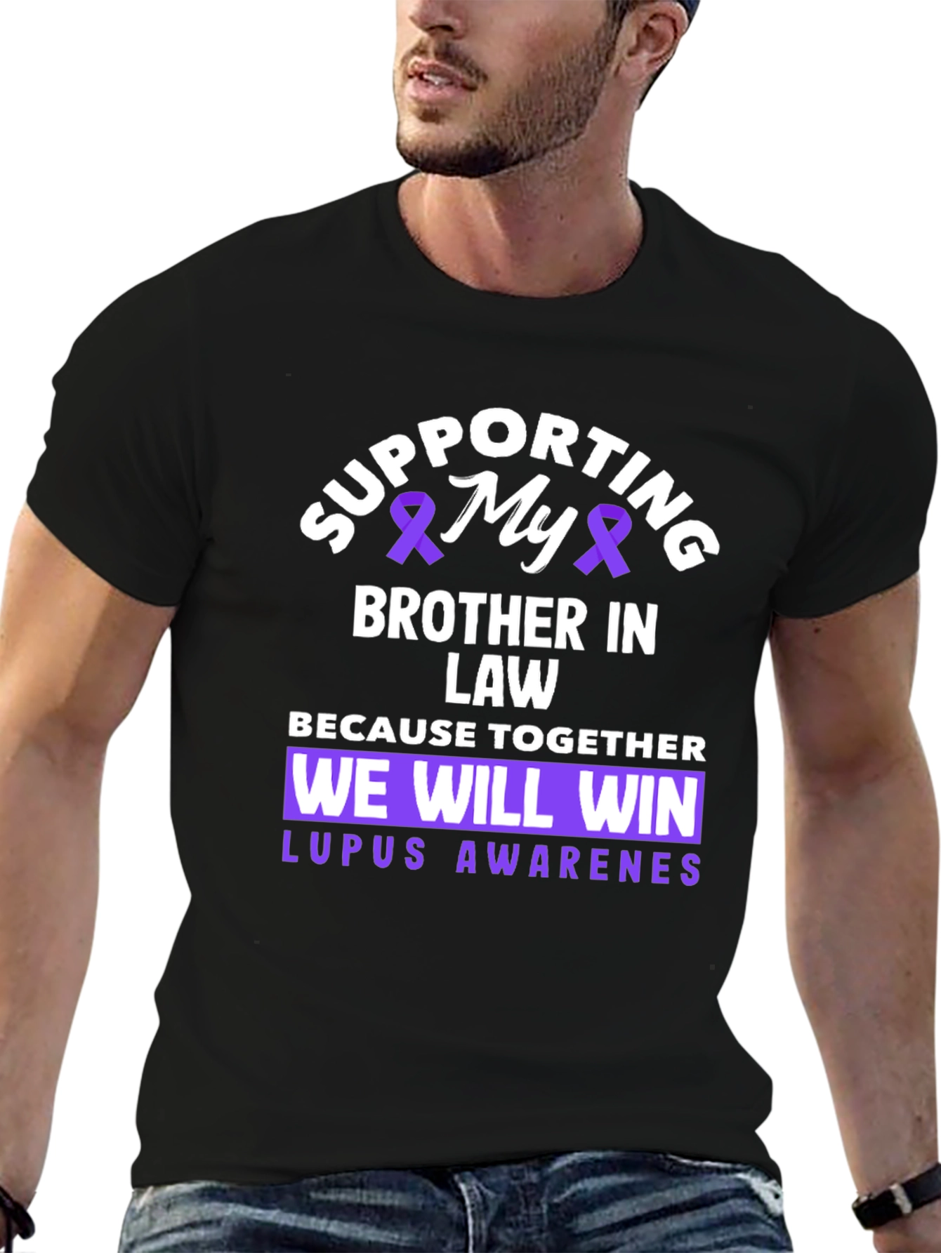 Lupus Awareness Supporting My Brother In Law T-Shirt