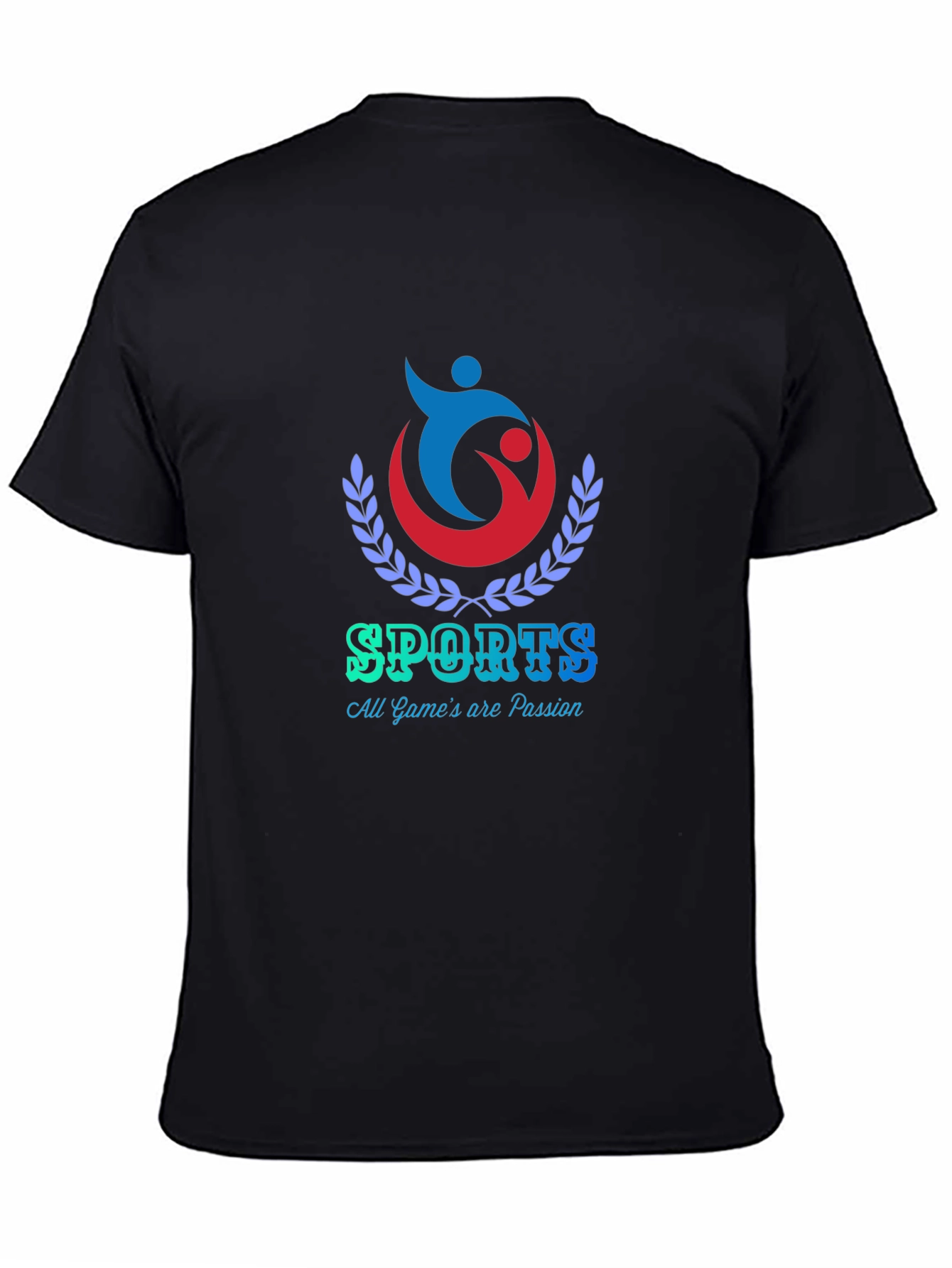 Sports Passion Black T-Shirt
