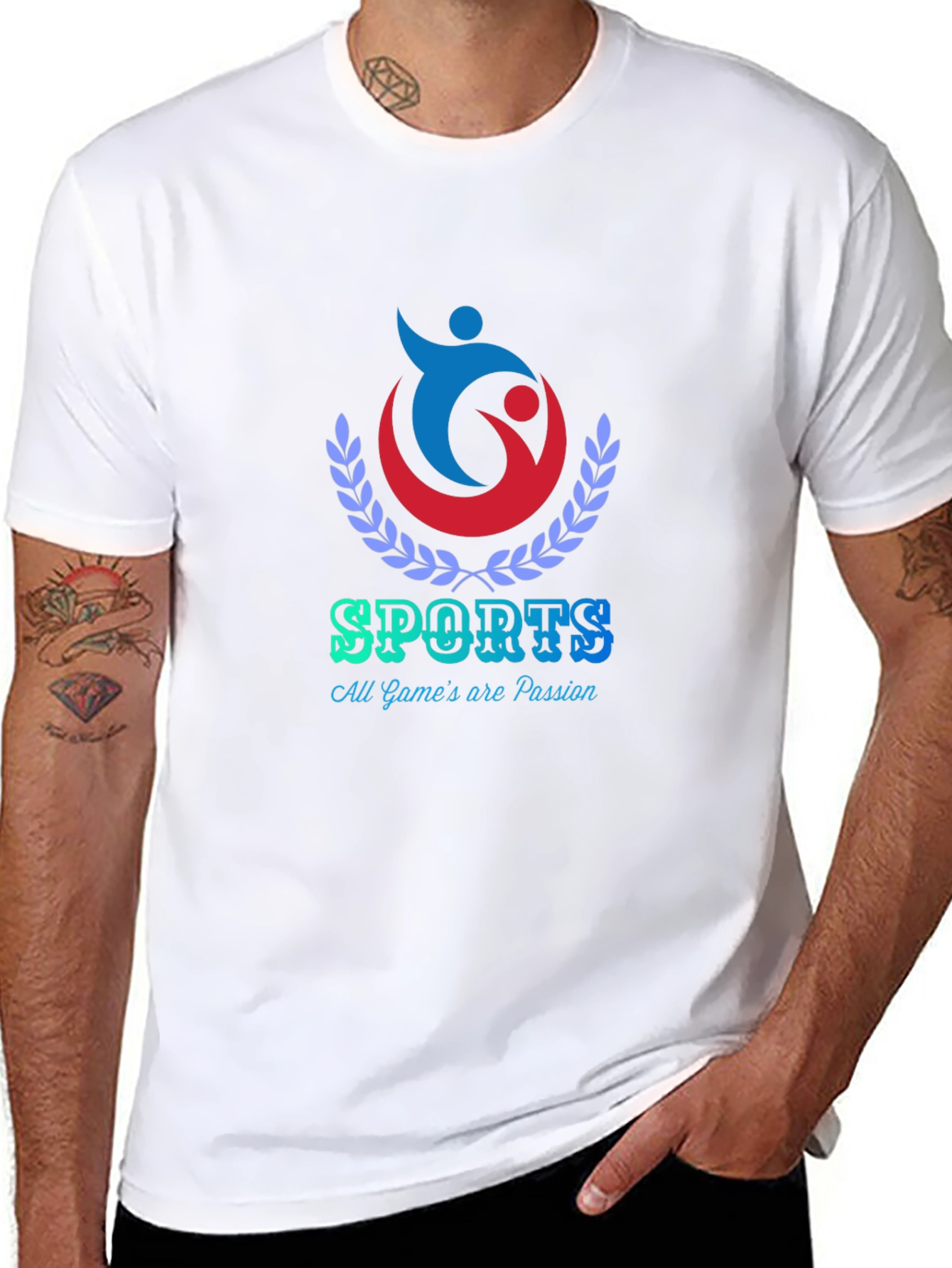 Sports Passion Black T-Shirt