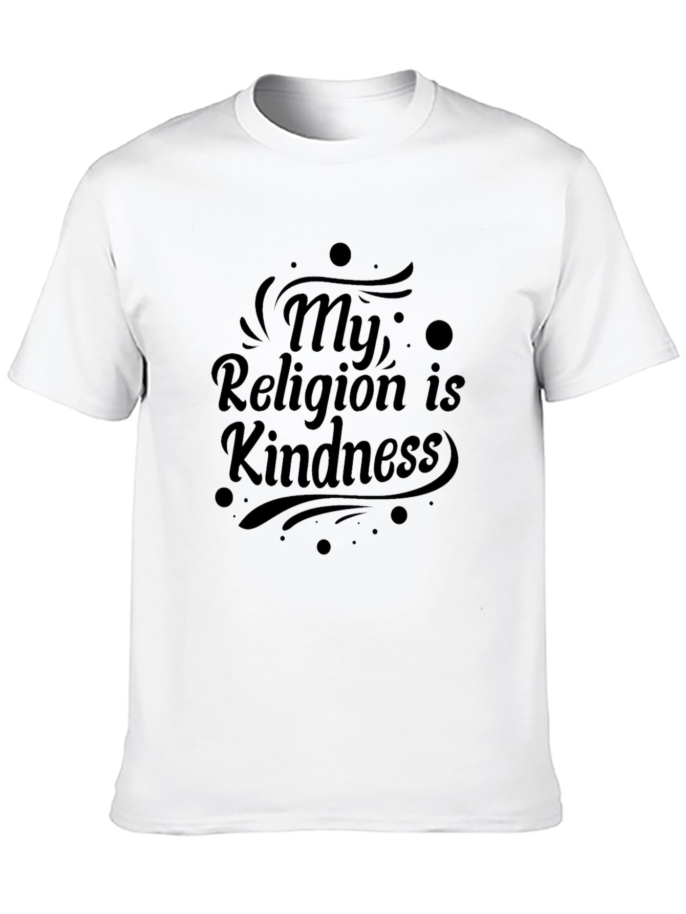 Kindness Religion Black T-Shirt