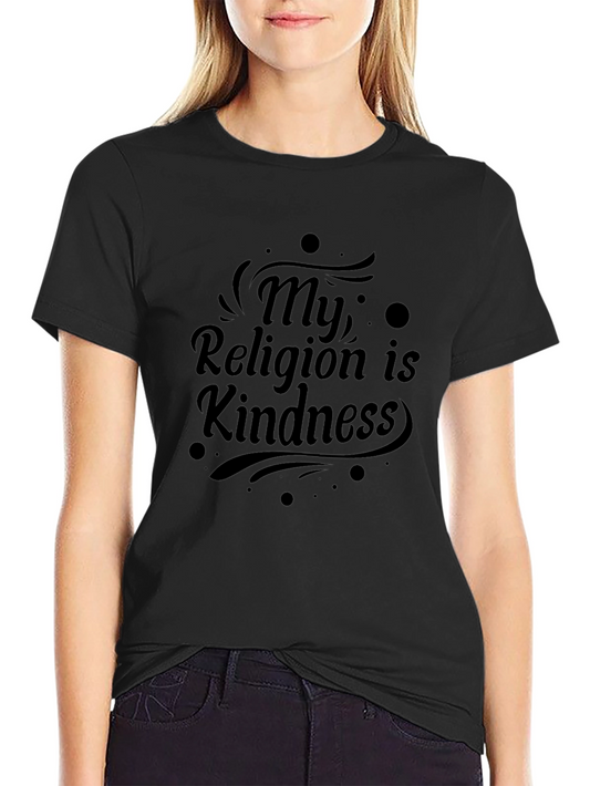 Kindness Religion Black T-Shirt