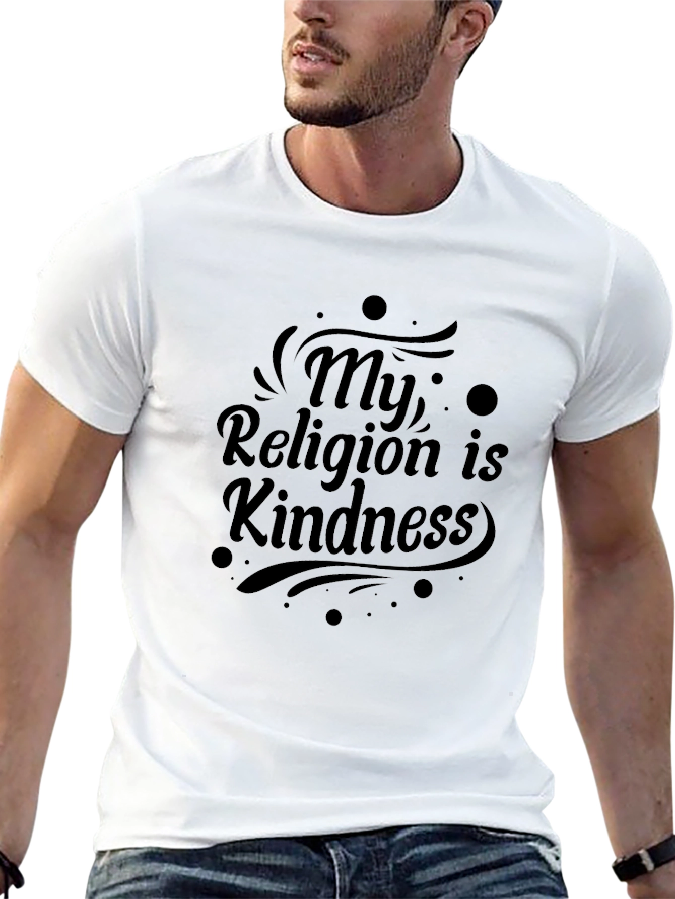 Kindness Religion Black T-Shirt