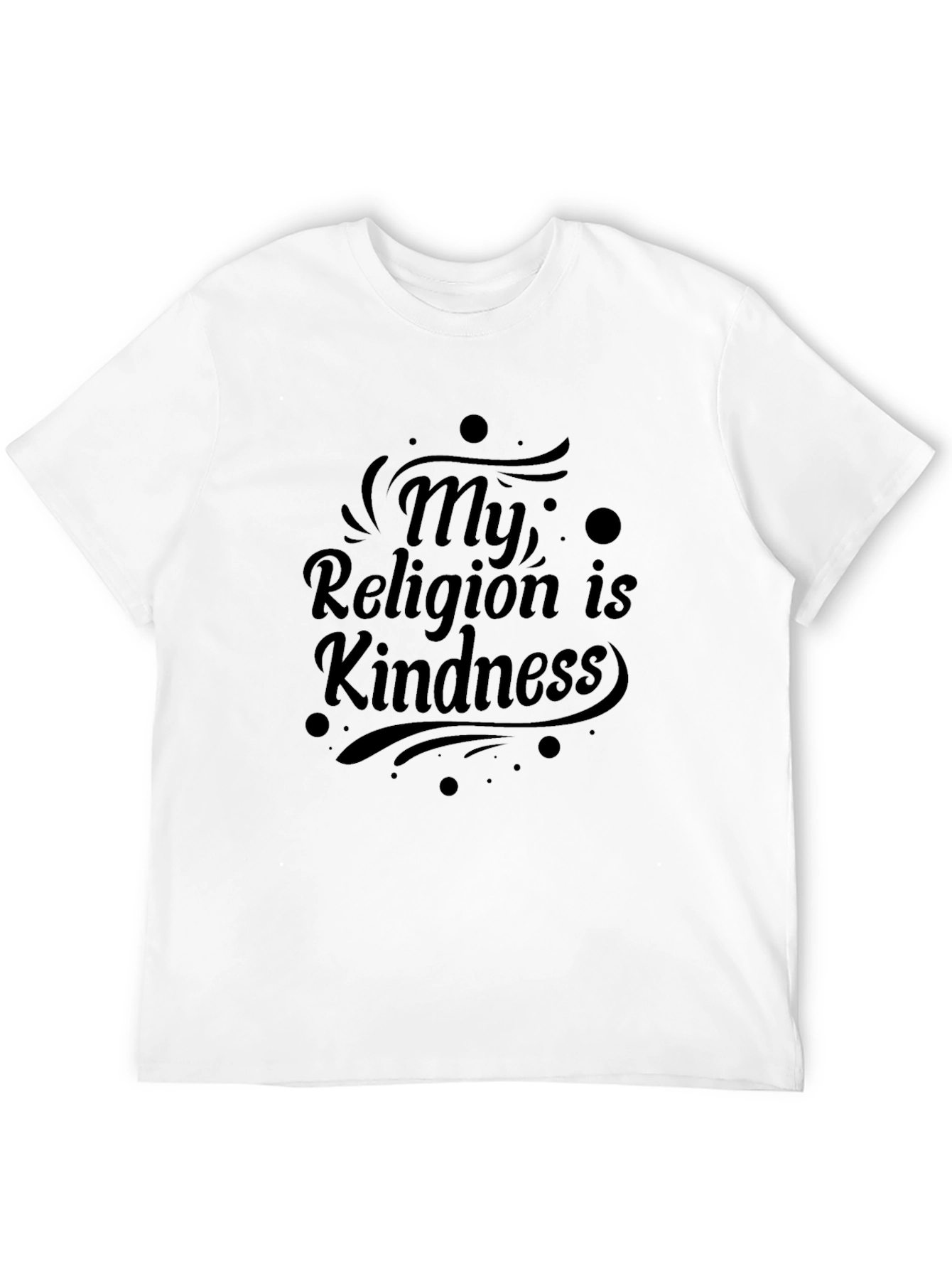 Kindness Religion Black T-Shirt
