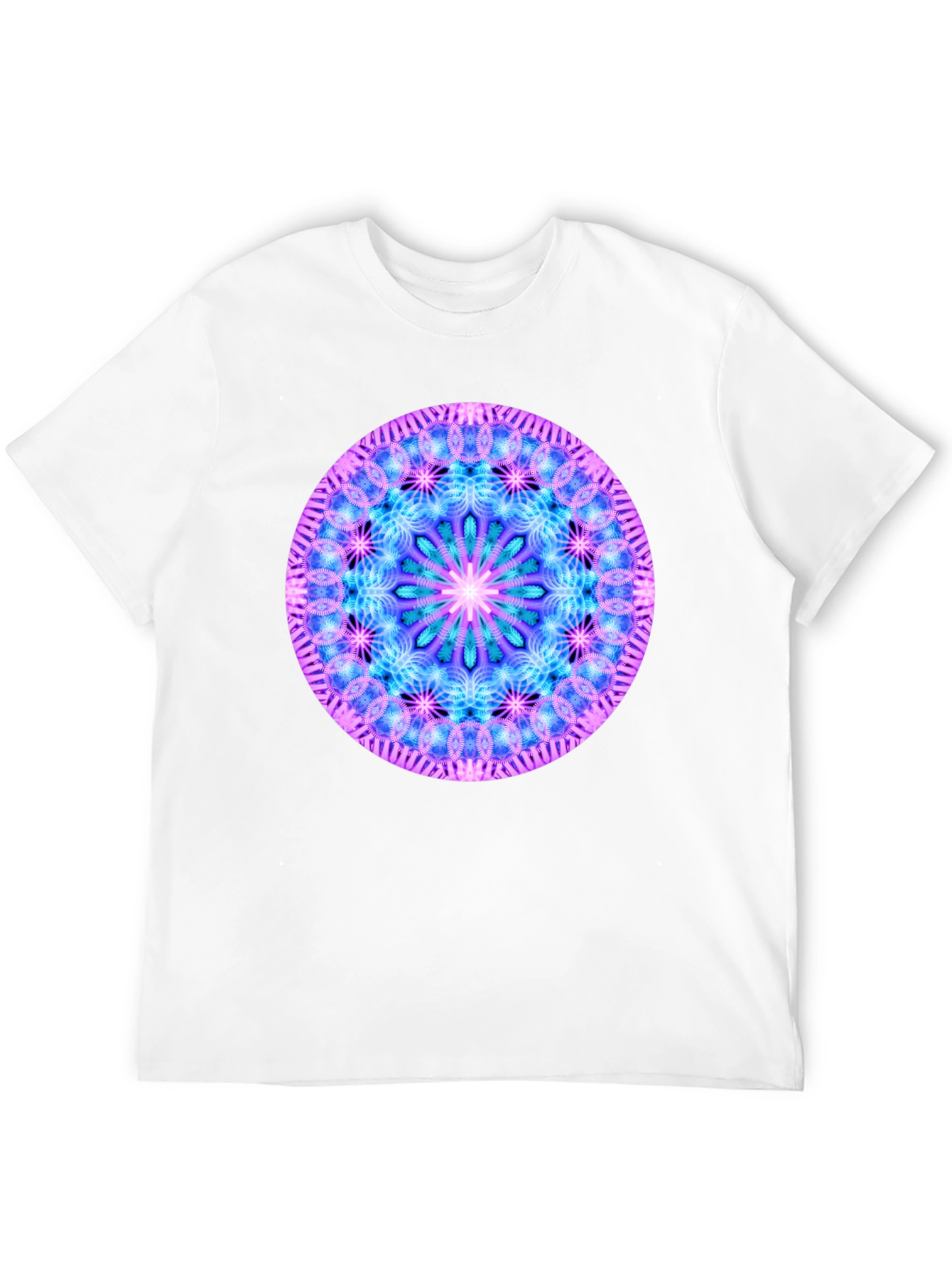Mandala Graphic Tee - Black Cotton Blend