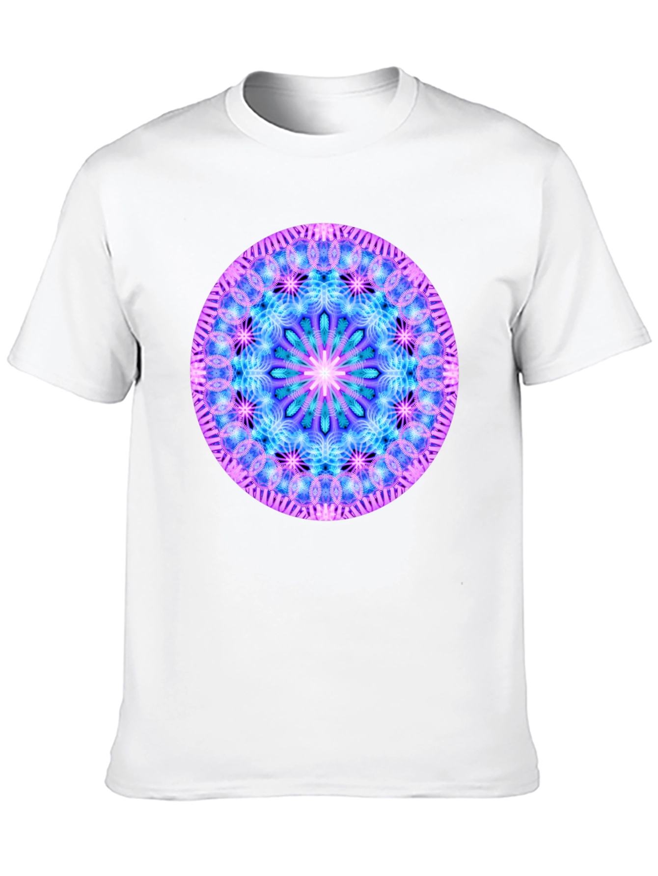 Mandala Graphic Tee - Black Cotton Blend