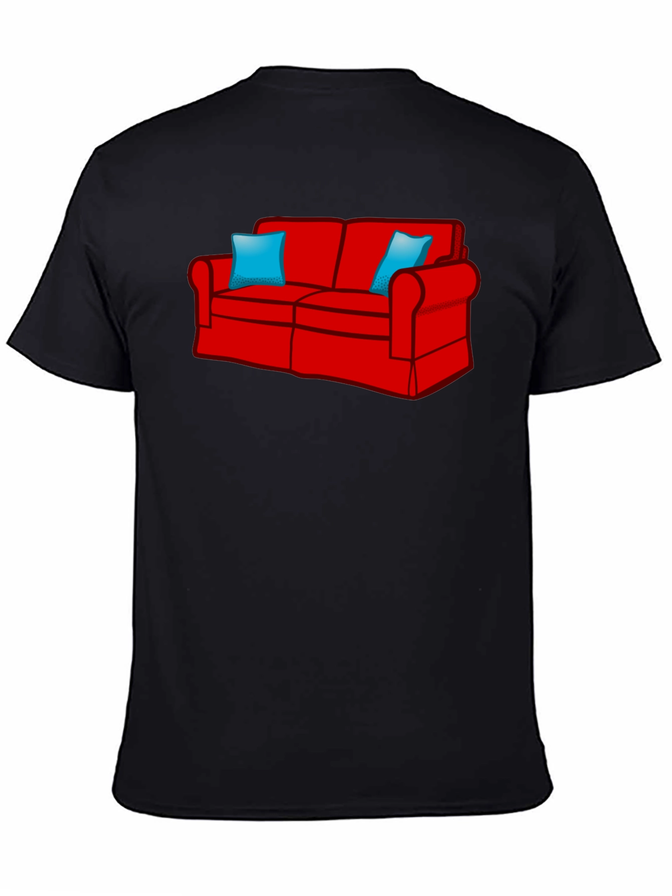 Couch Graphic T-Shirt - Relaxed Fit Black
