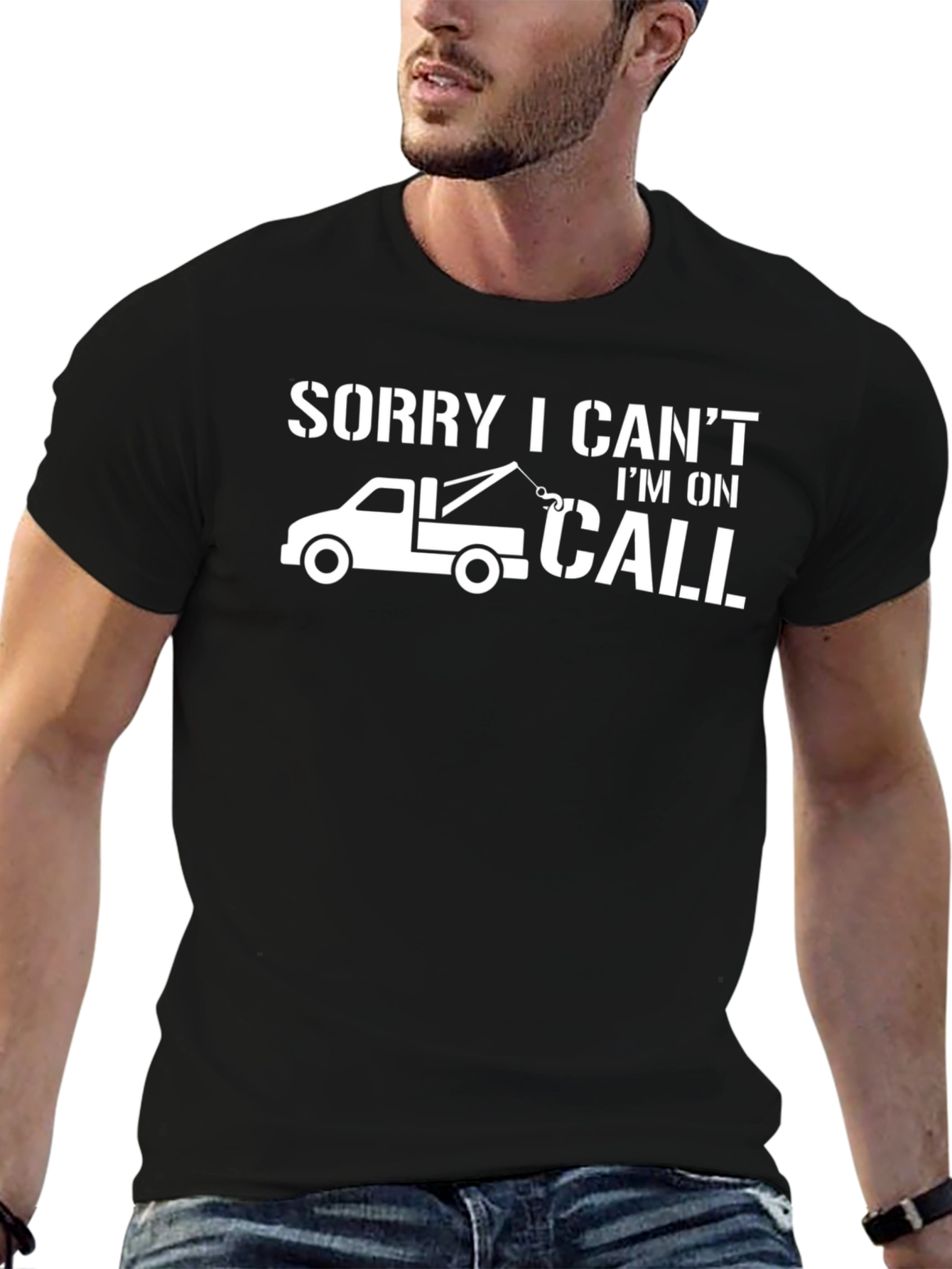 On Call Tow Truck T-Shirt - Funny Mechanic Tee