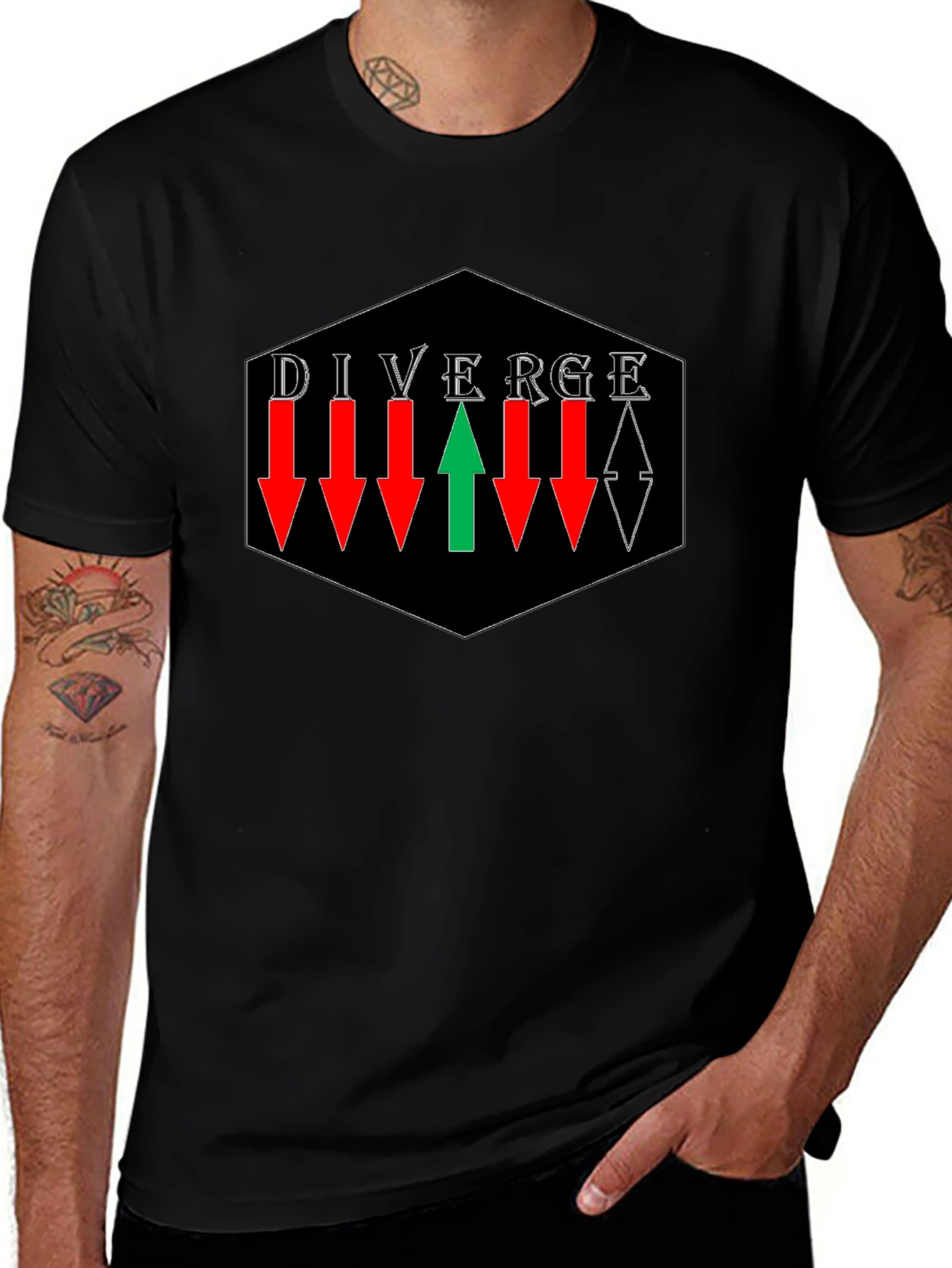 Diverge T-Shirt - Arrows Graphic Tee