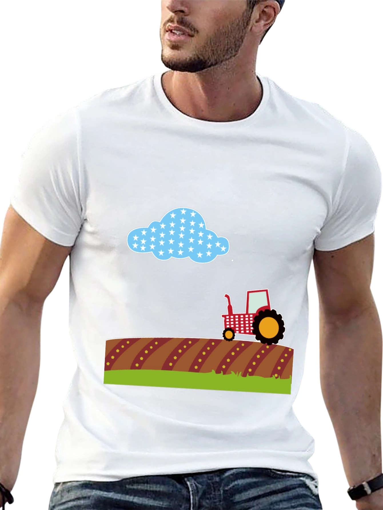 Farm Tractor Graphic Tee - Country Style