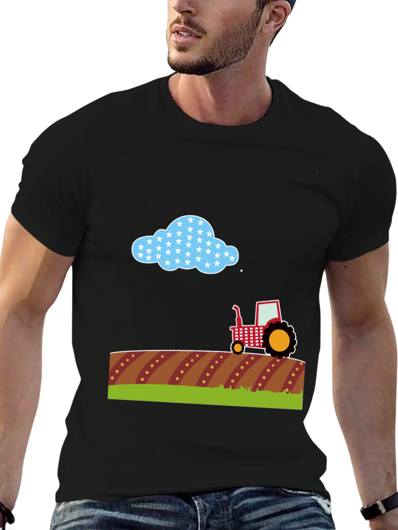 Farm Tractor Graphic Tee - Country Style