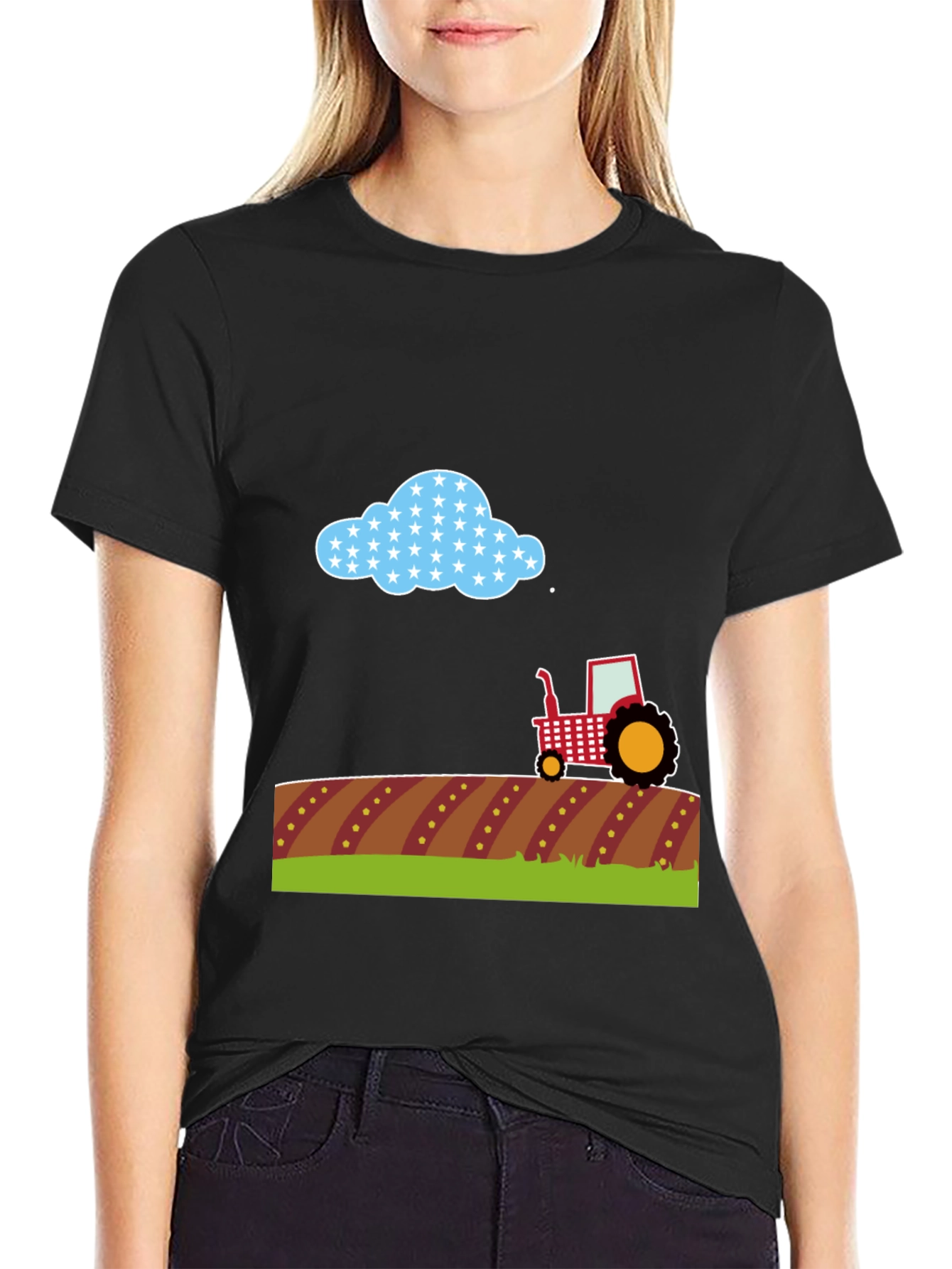 Farm Tractor Graphic Tee - Country Style