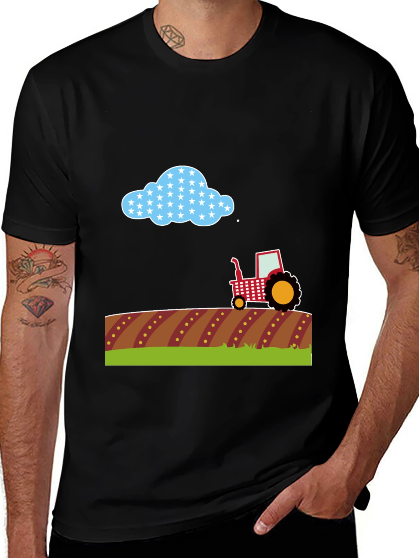 Farm Tractor Graphic Tee - Country Style
