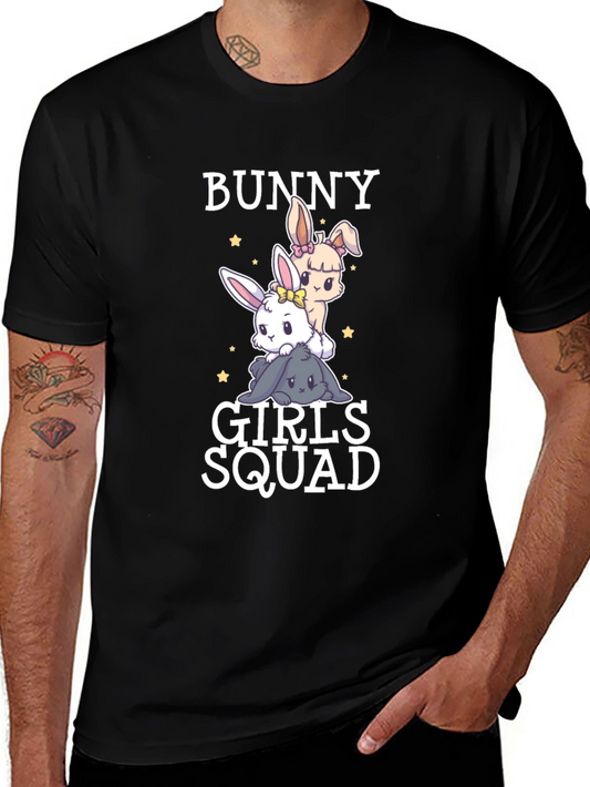 Bunny Girls Squad Black T-Shirt