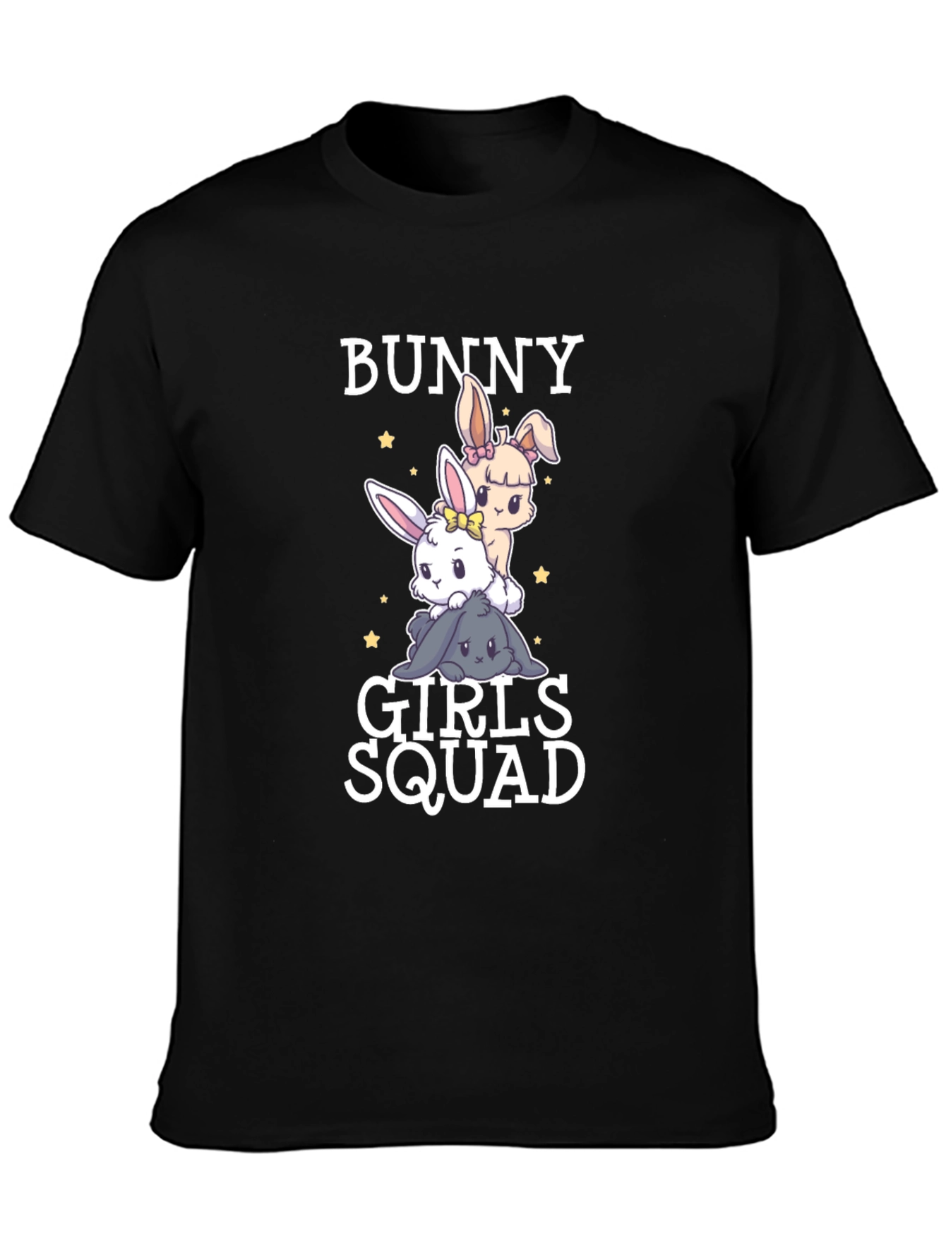 Bunny Girls Squad Black T-Shirt