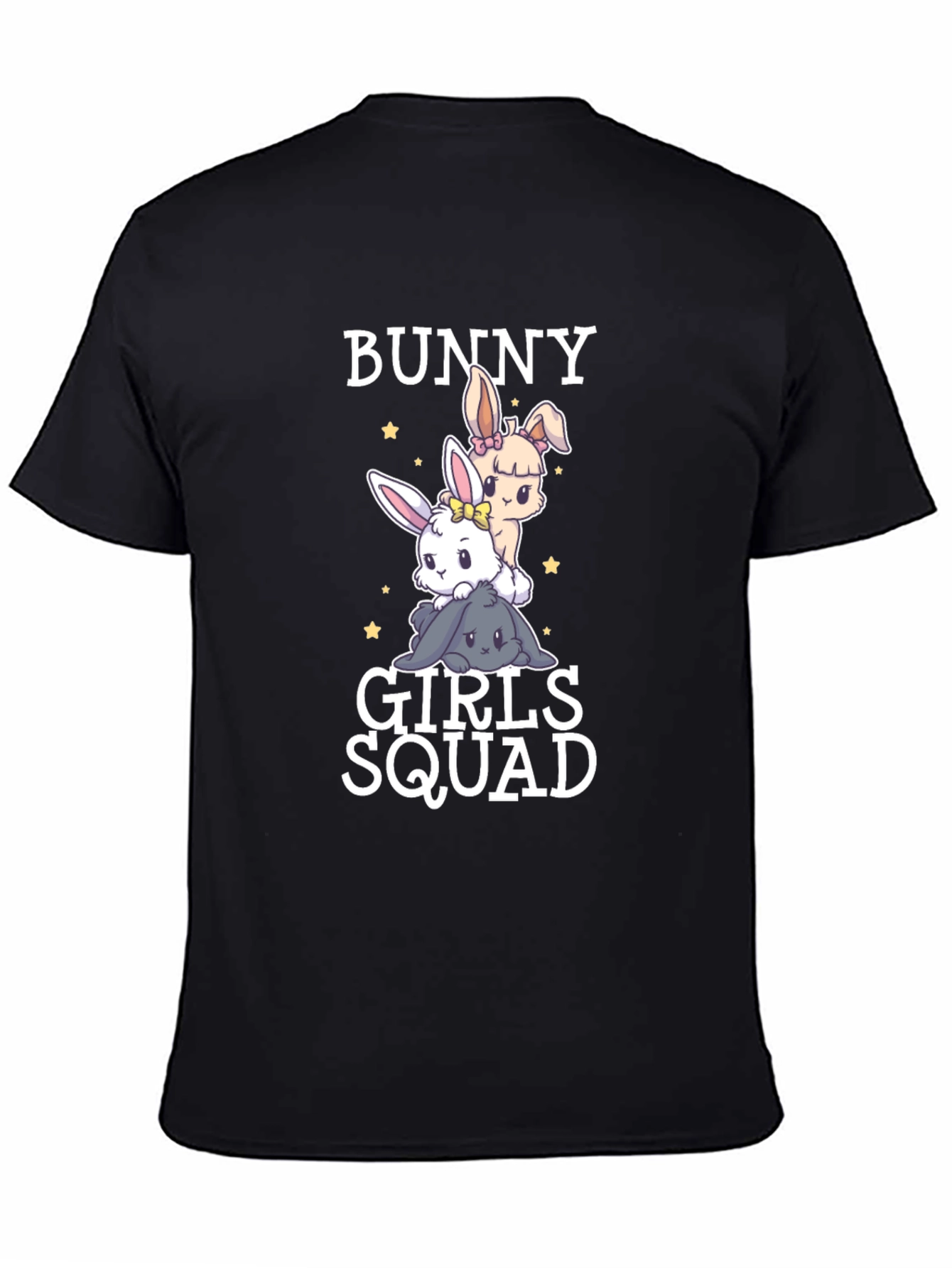 Bunny Girls Squad Black T-Shirt