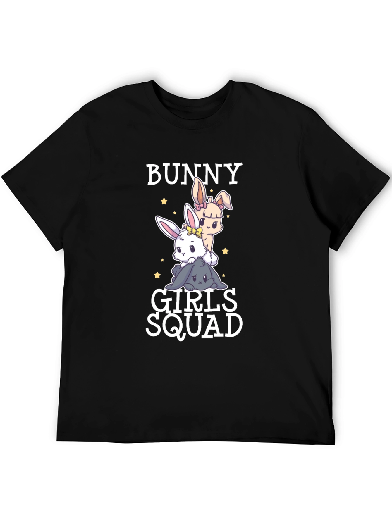 Bunny Girls Squad Black T-Shirt