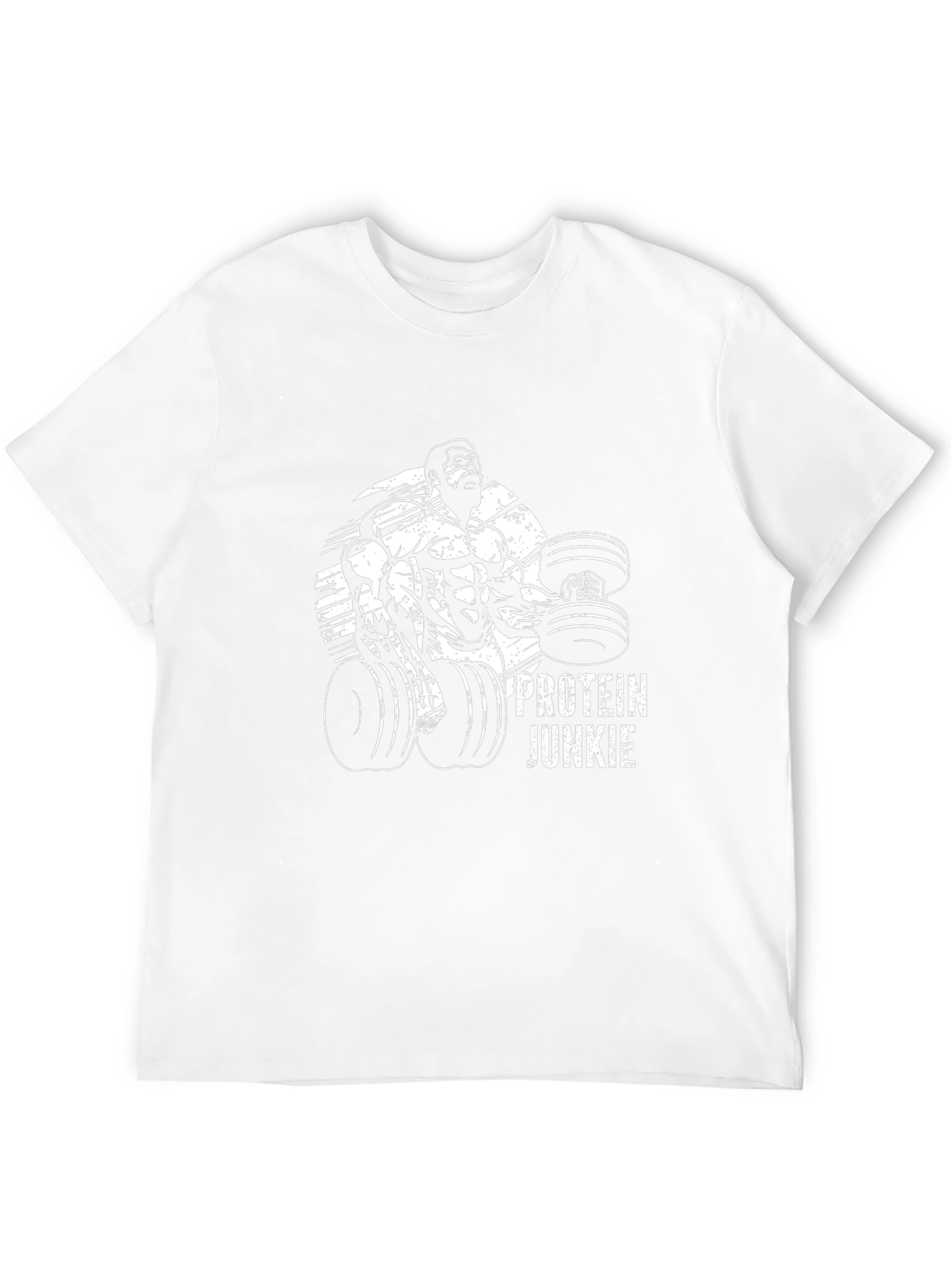 Protein Junkie Graphic T-Shirt - Black Gym Fitness Tee