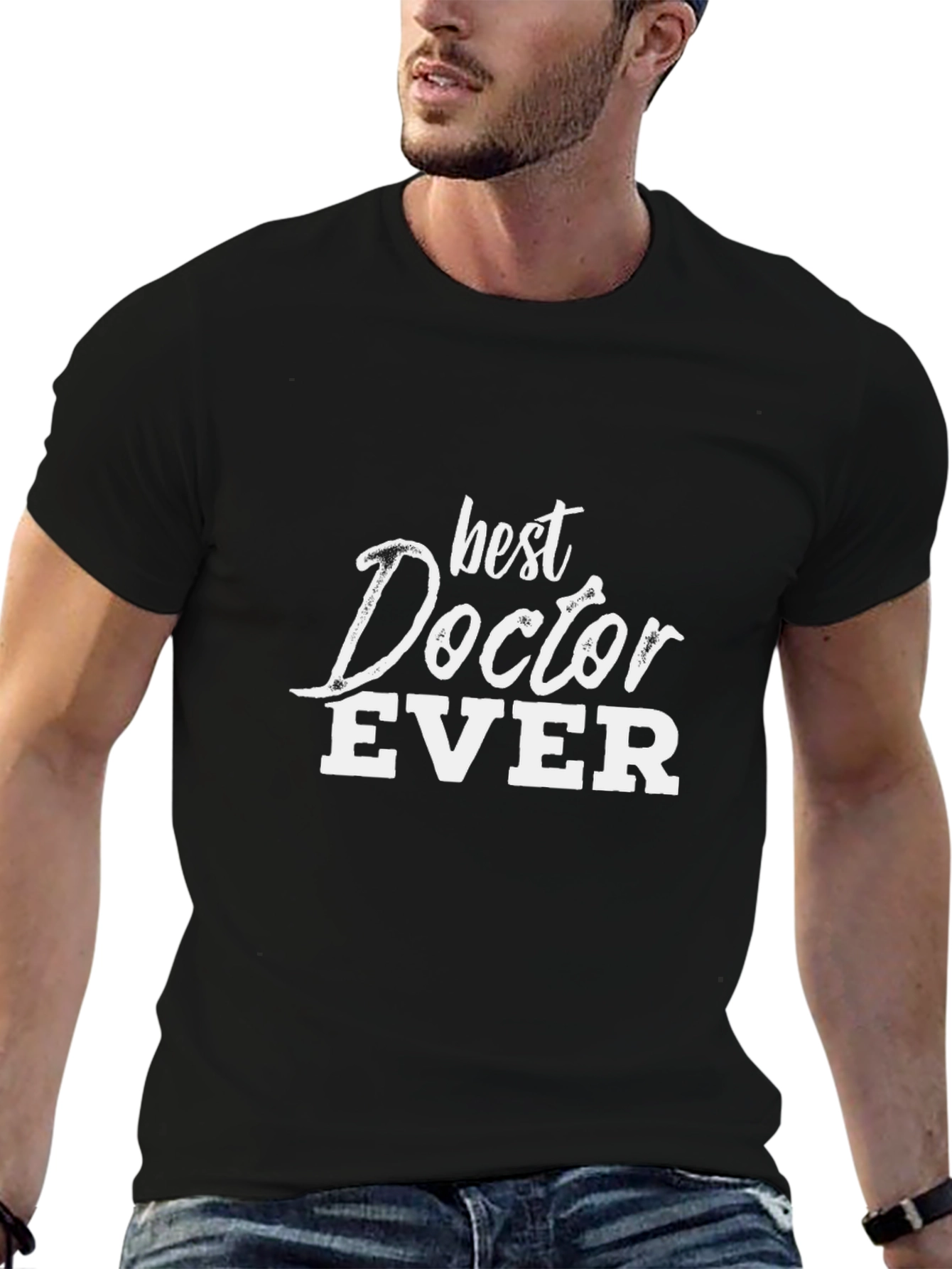 Best Doctor Ever Graphic Tee - Black T-Shirt