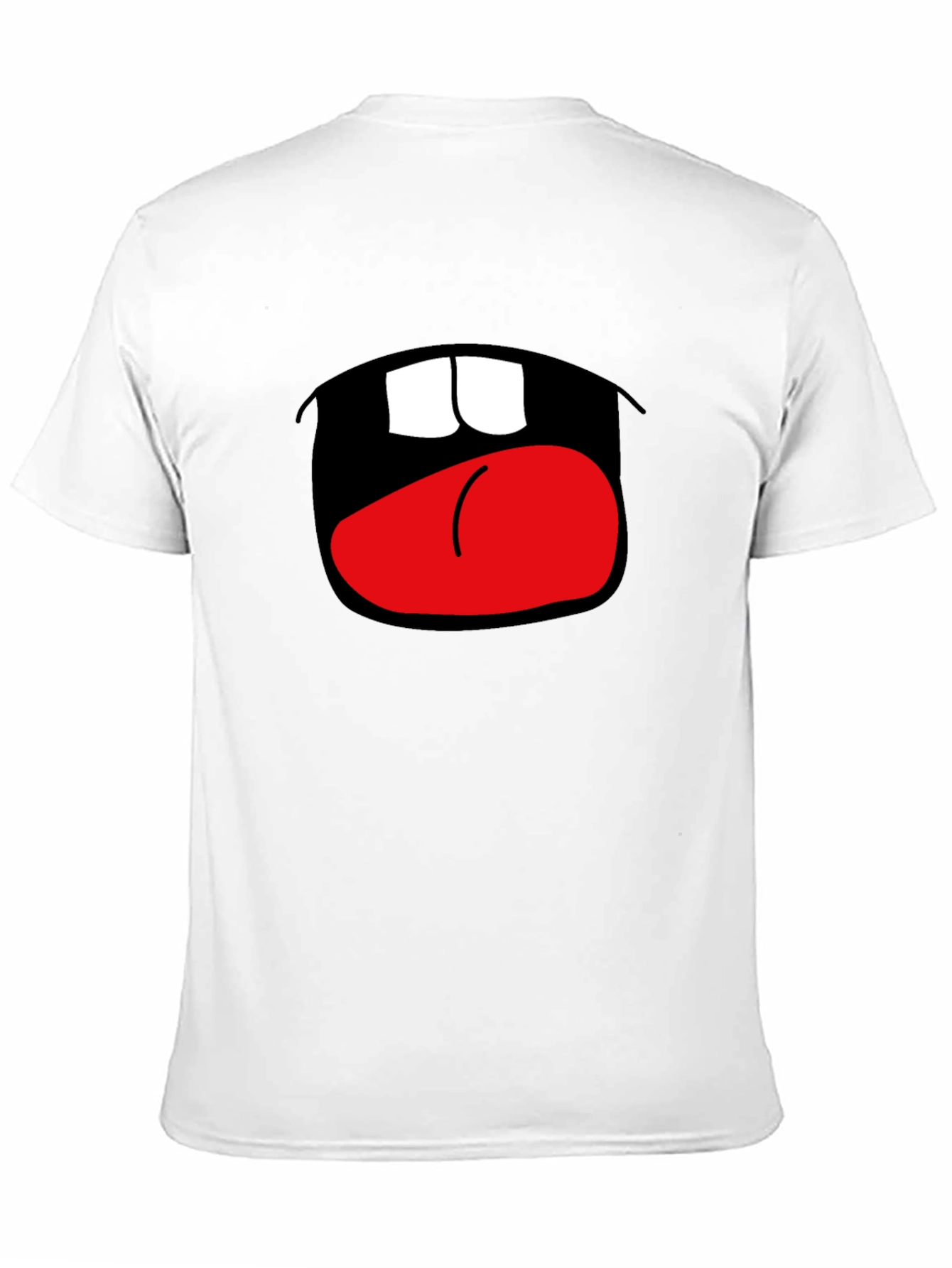 Funny Open Mouth Graphic Black T-Shirt