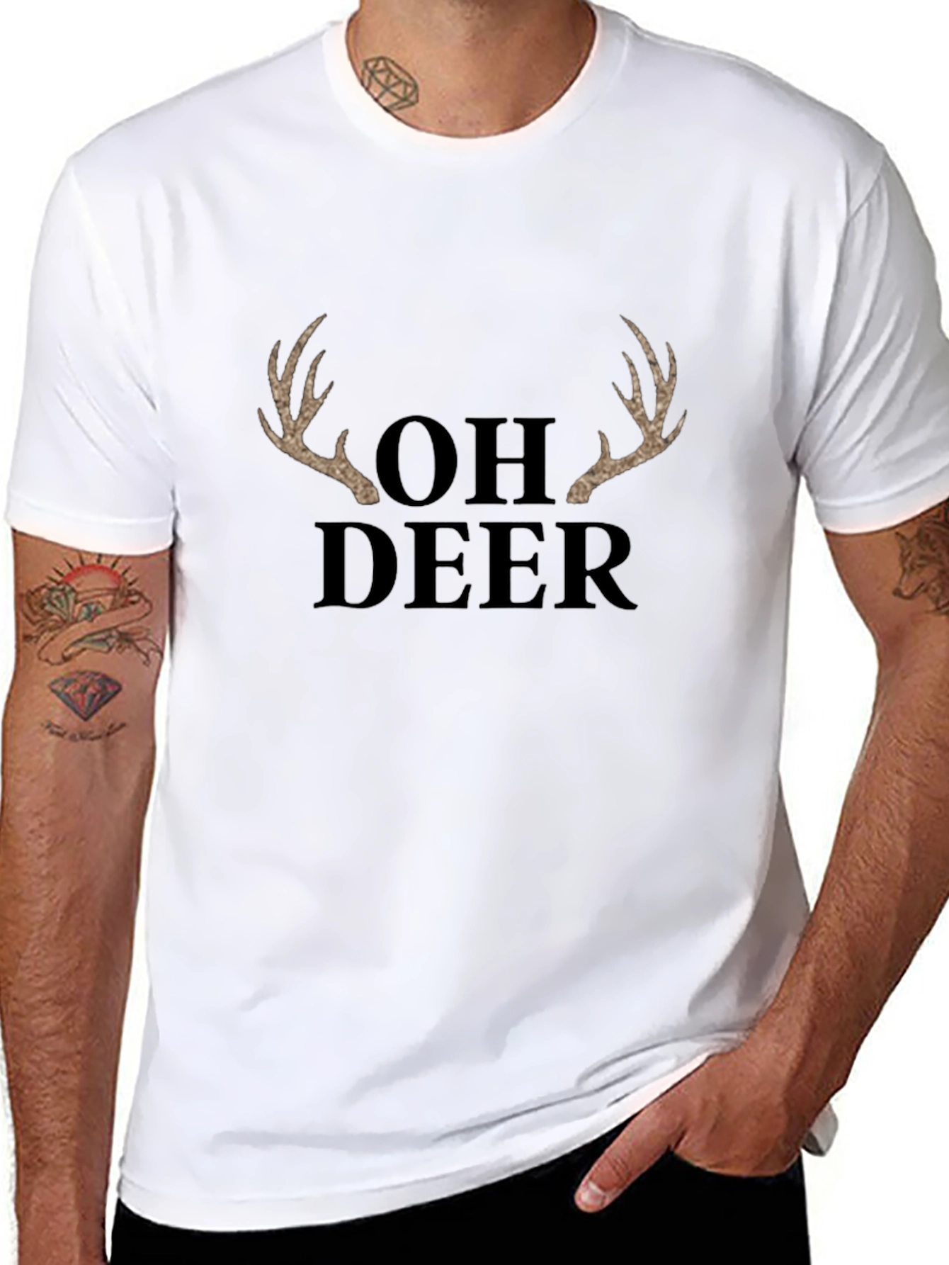 Oh Deer T-Shirt - Novelty Graphic Tee