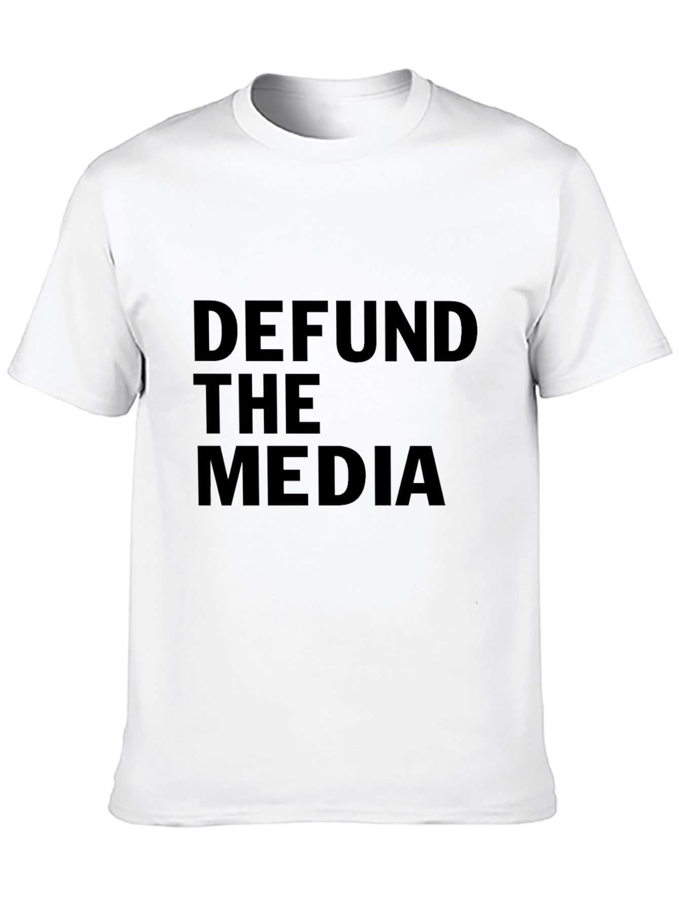 Defund the Media Graphic T-Shirt - Political Statement Tee