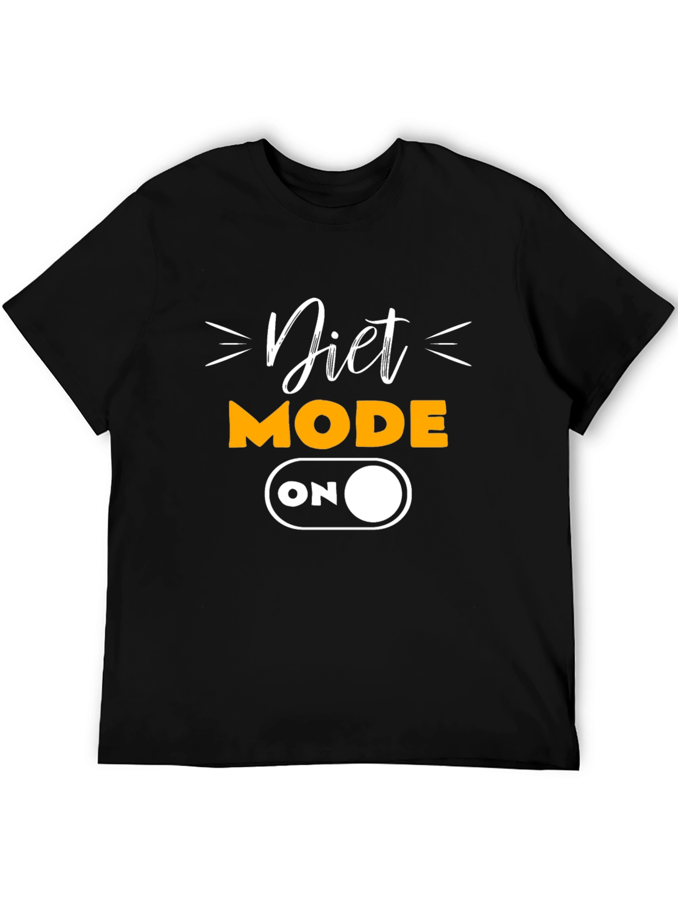 Diet Mode On Black T-Shirt