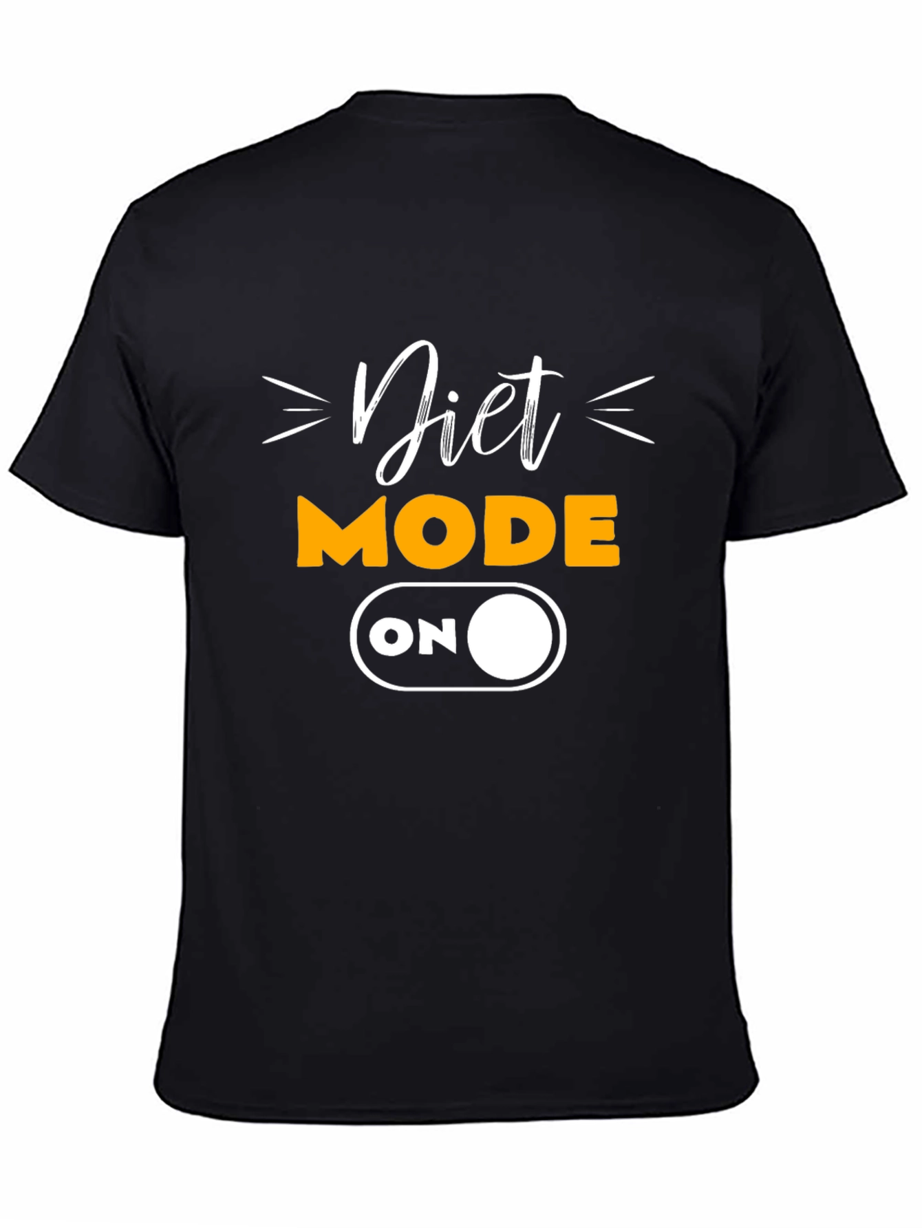 Diet Mode On Black T-Shirt