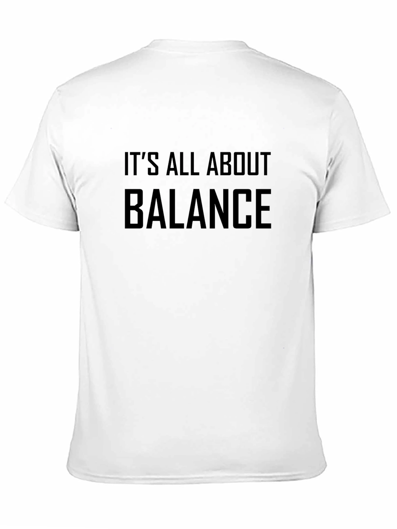 Its All About Balance Black T-Shirt