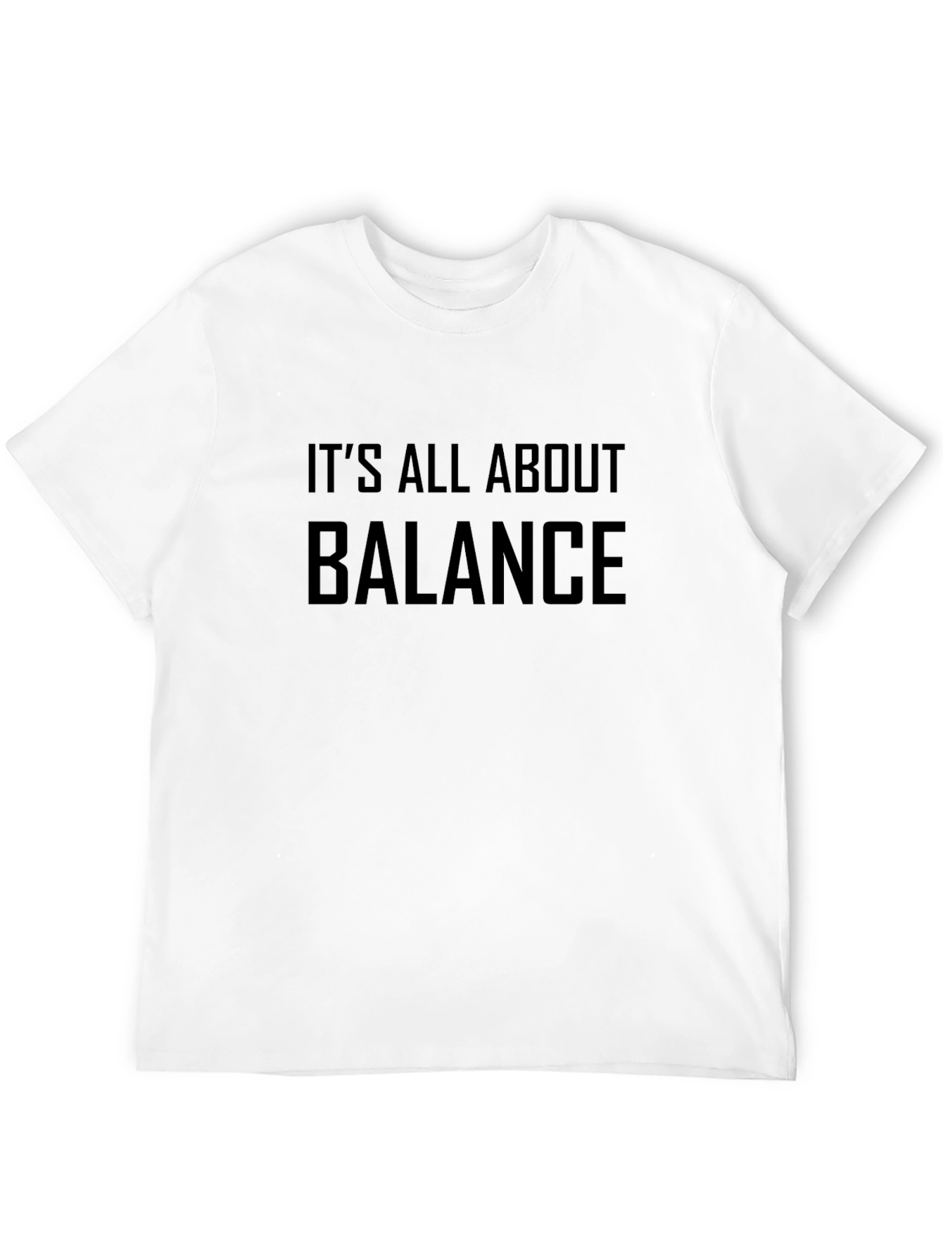Its All About Balance Black T-Shirt