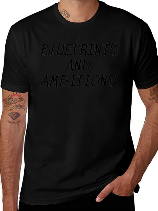 Blueprints and Ambitions Graphic Tee - Stylish Comfort