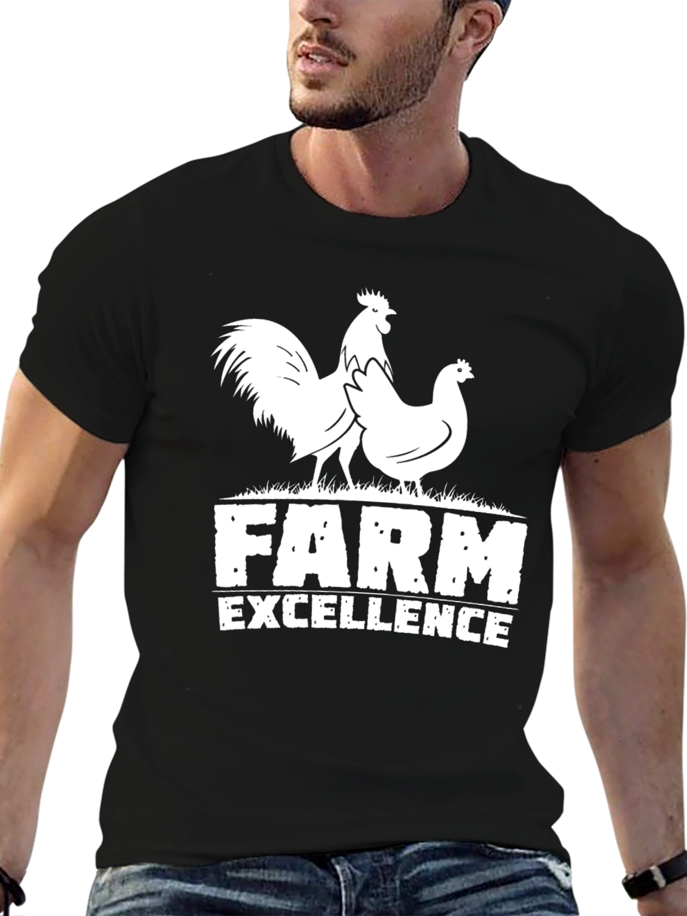 Farm Excellence Chicken Graphic T-Shirt