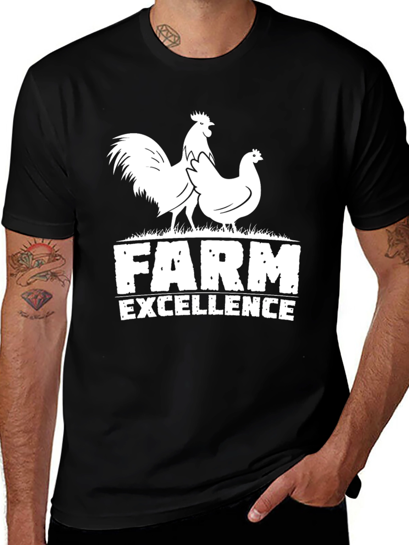 Farm Excellence Chicken Graphic T-Shirt