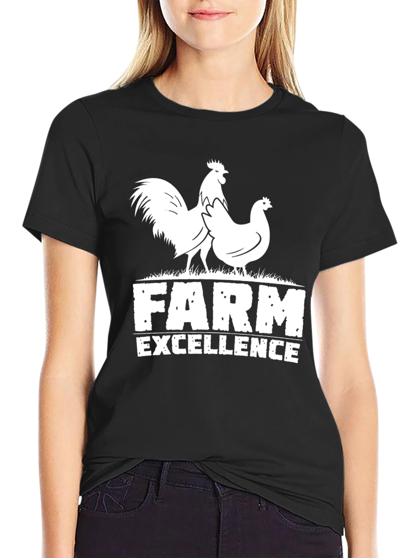 Farm Excellence Chicken Graphic T-Shirt