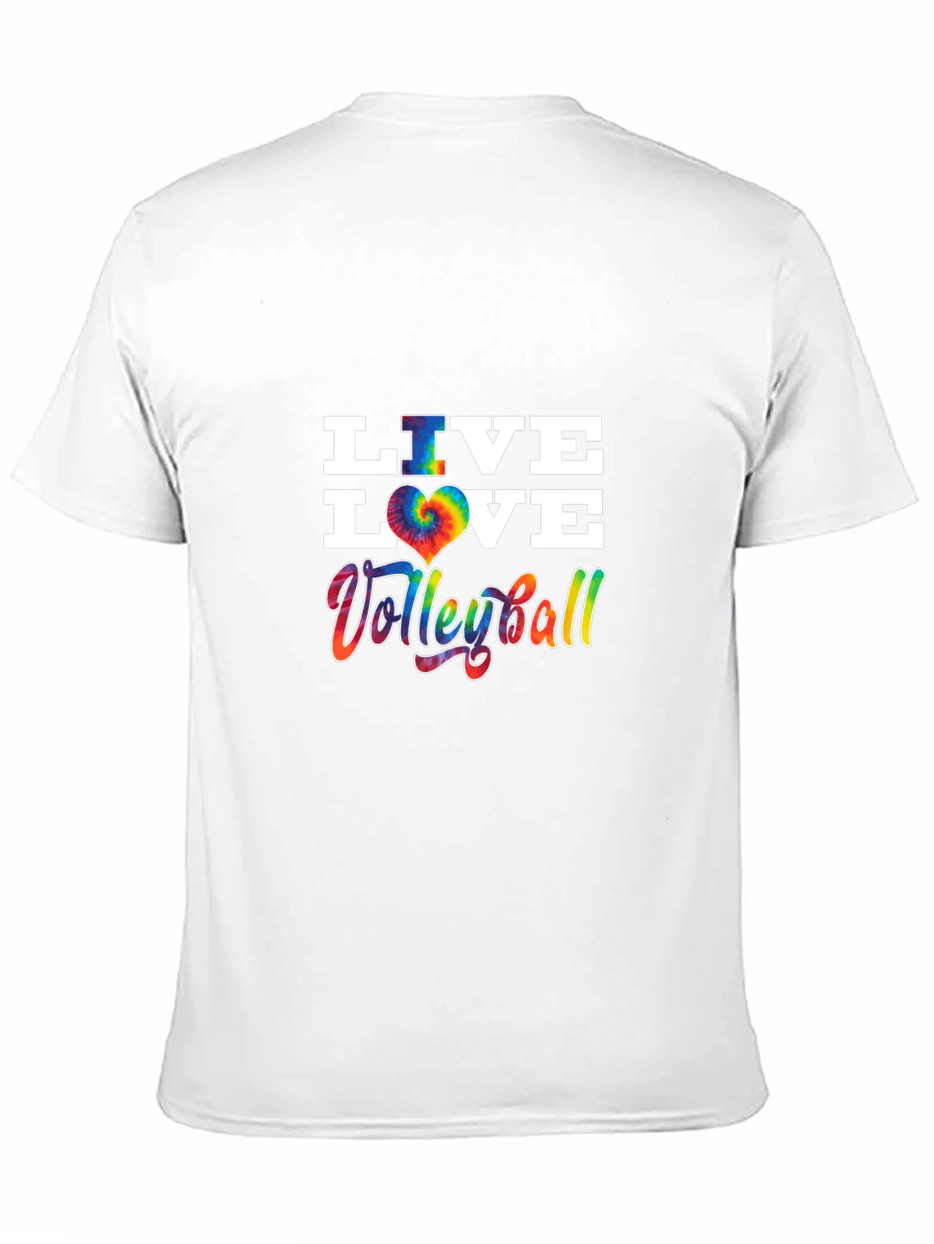 Live Love Volleyball Tie Dye Graphic Tee