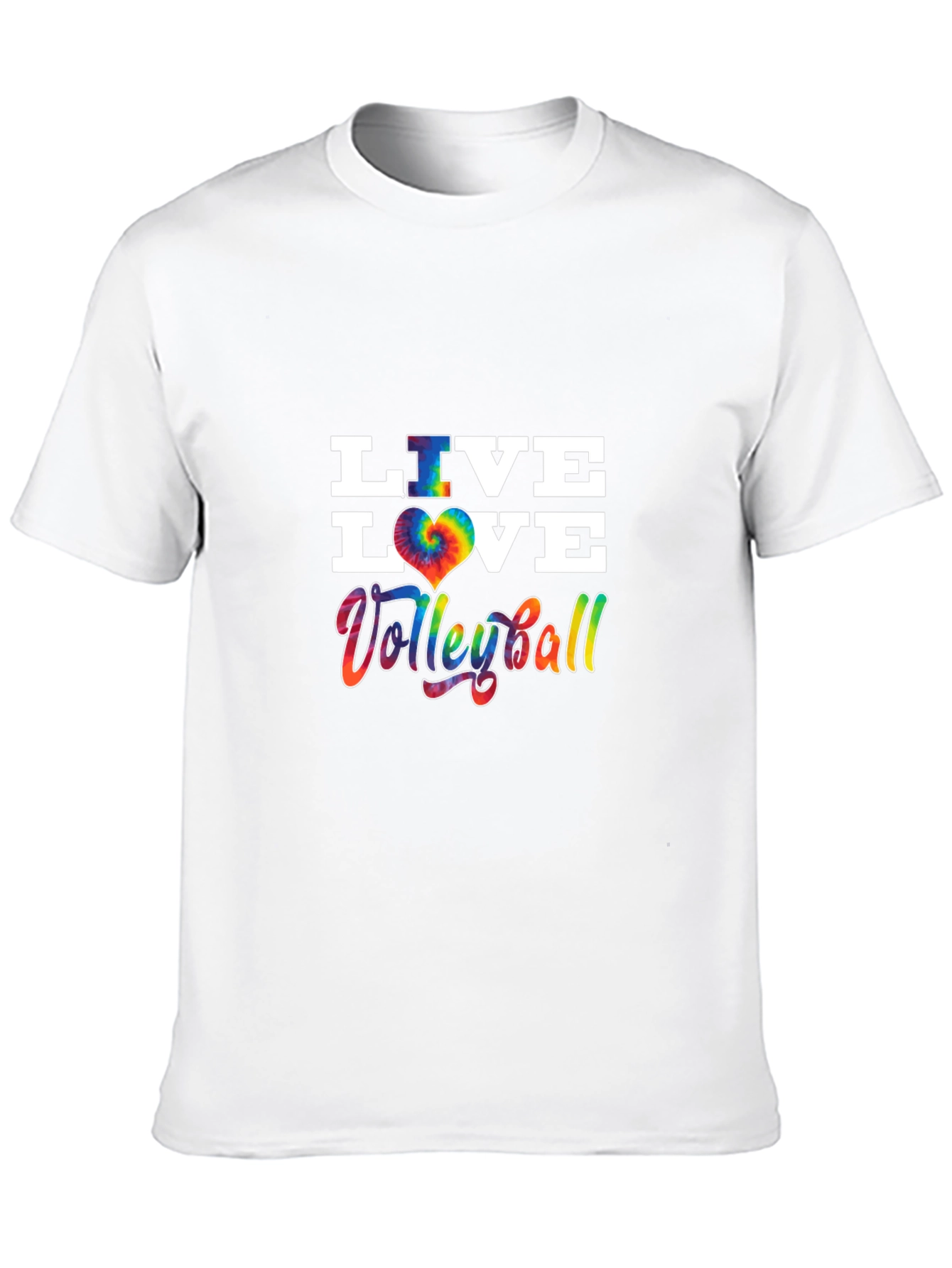 Live Love Volleyball Tie Dye Graphic Tee