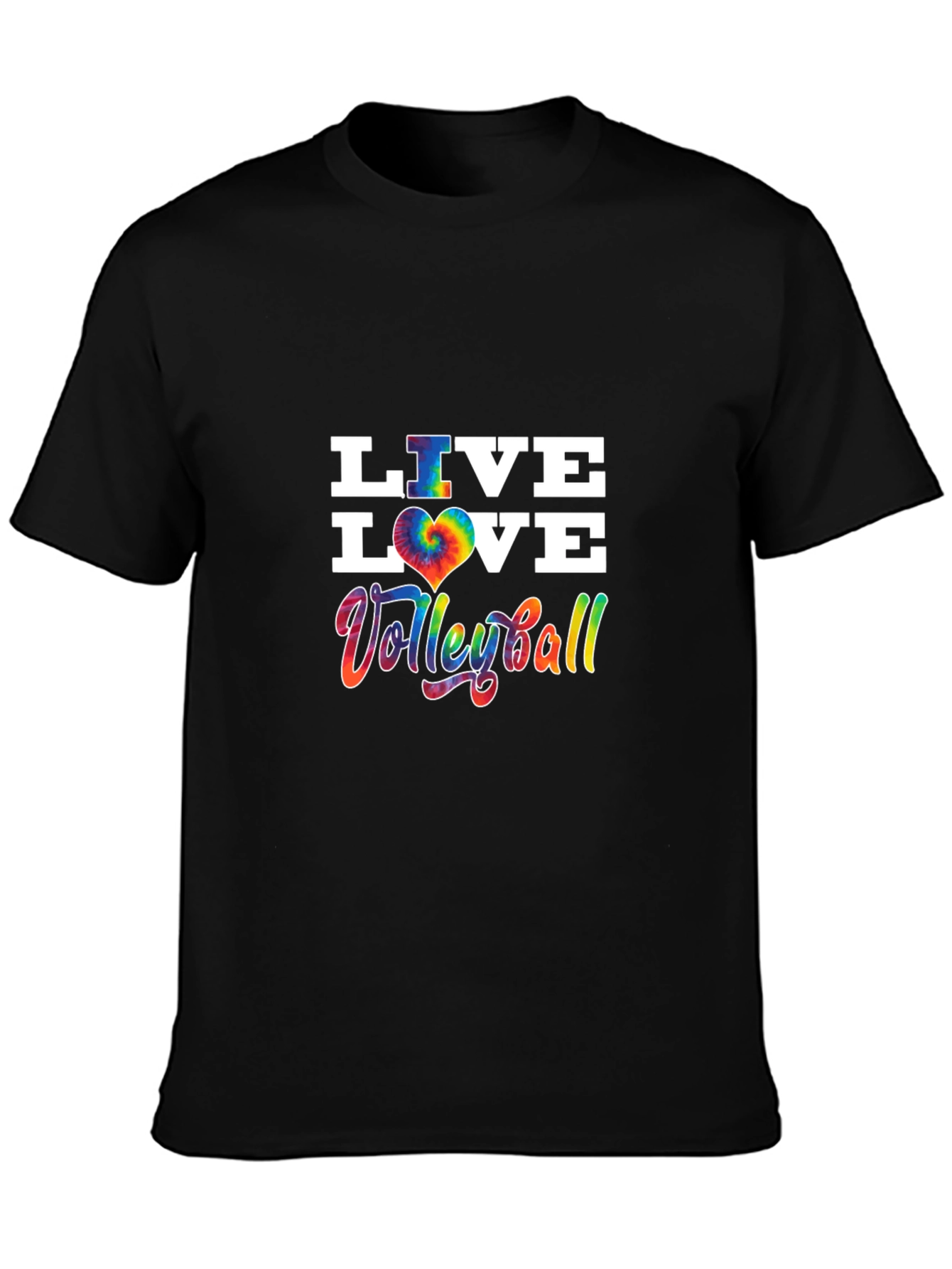 Live Love Volleyball Tie Dye Graphic Tee