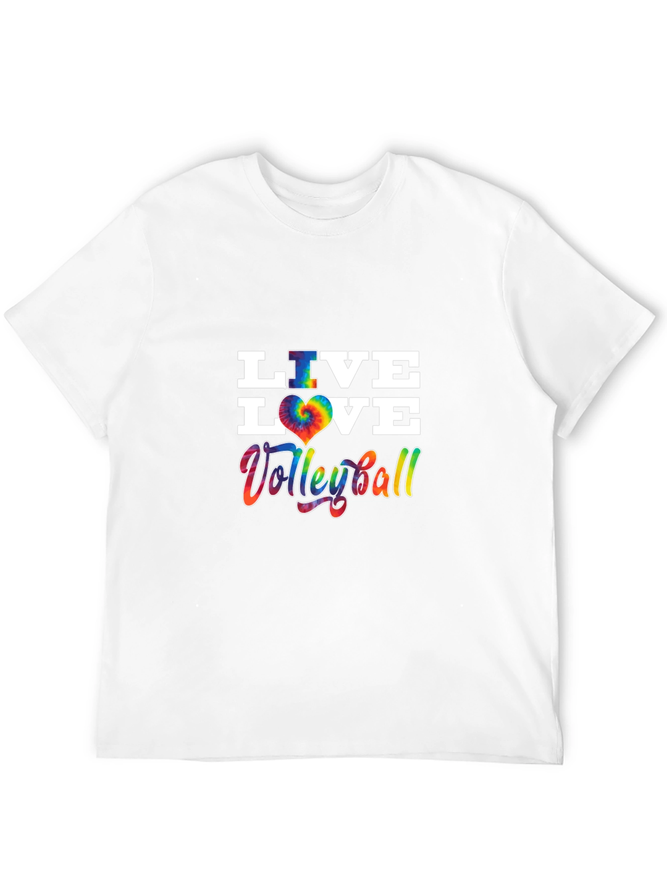 Live Love Volleyball Tie Dye Graphic Tee