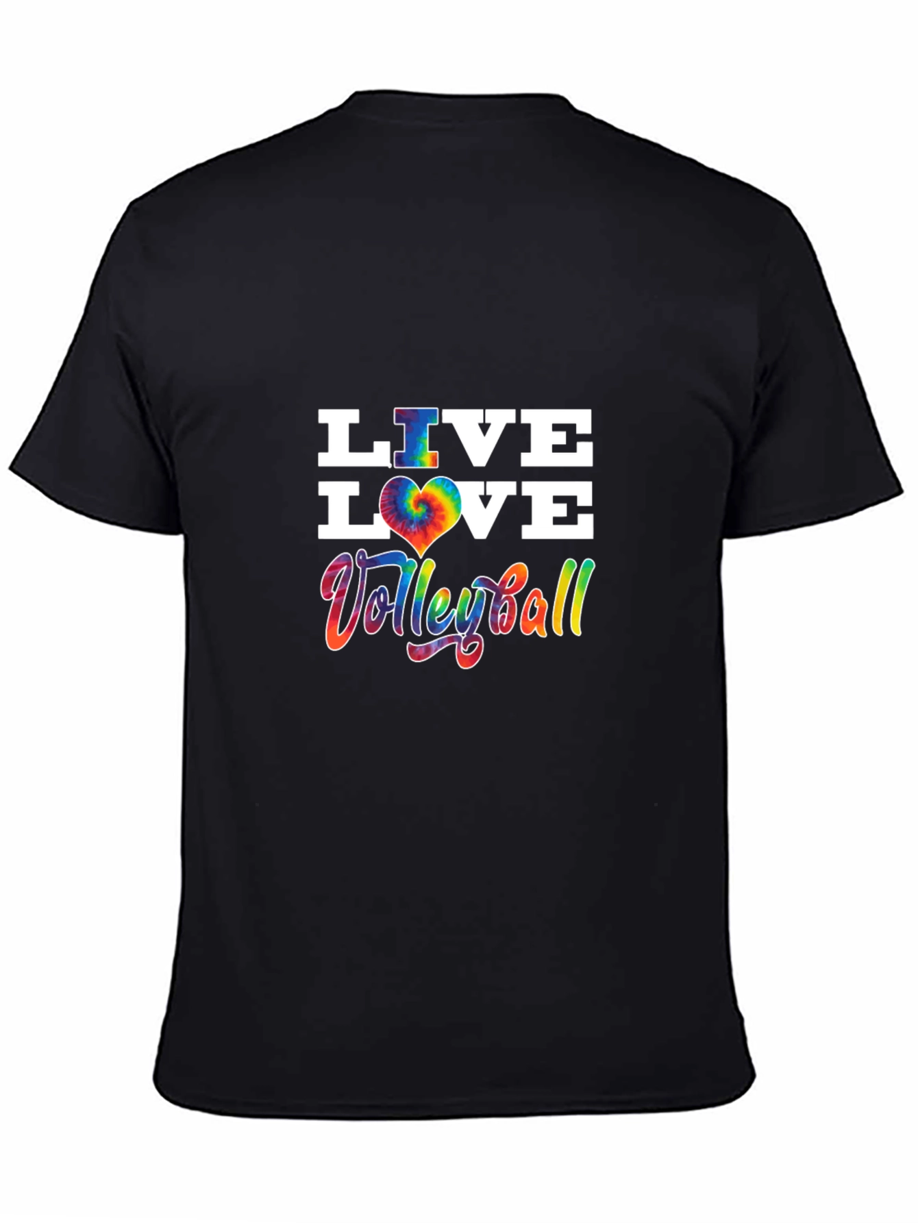 Live Love Volleyball Tie Dye Graphic Tee